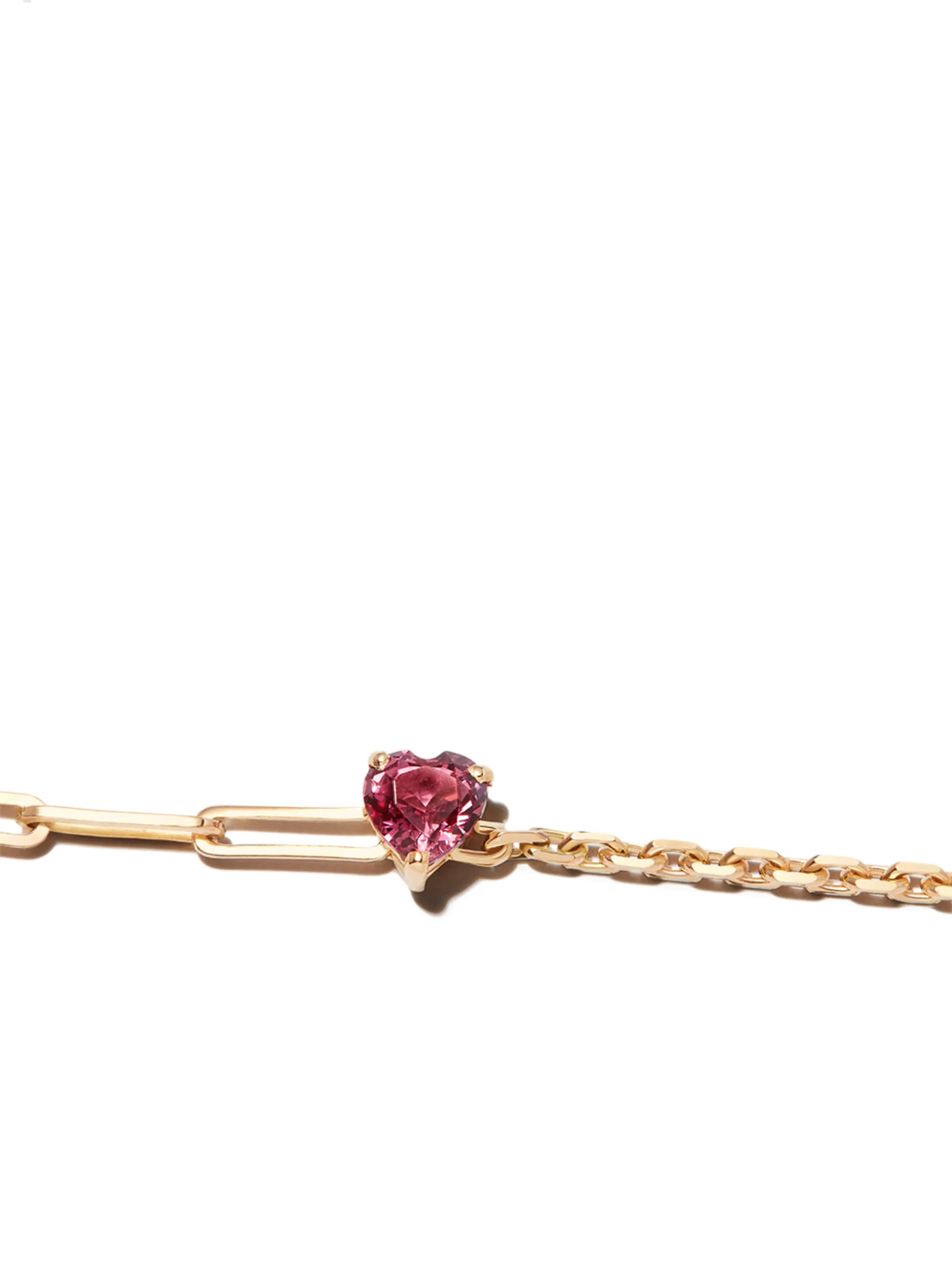 18kt yellow gold Maxi rhodolite bracelet