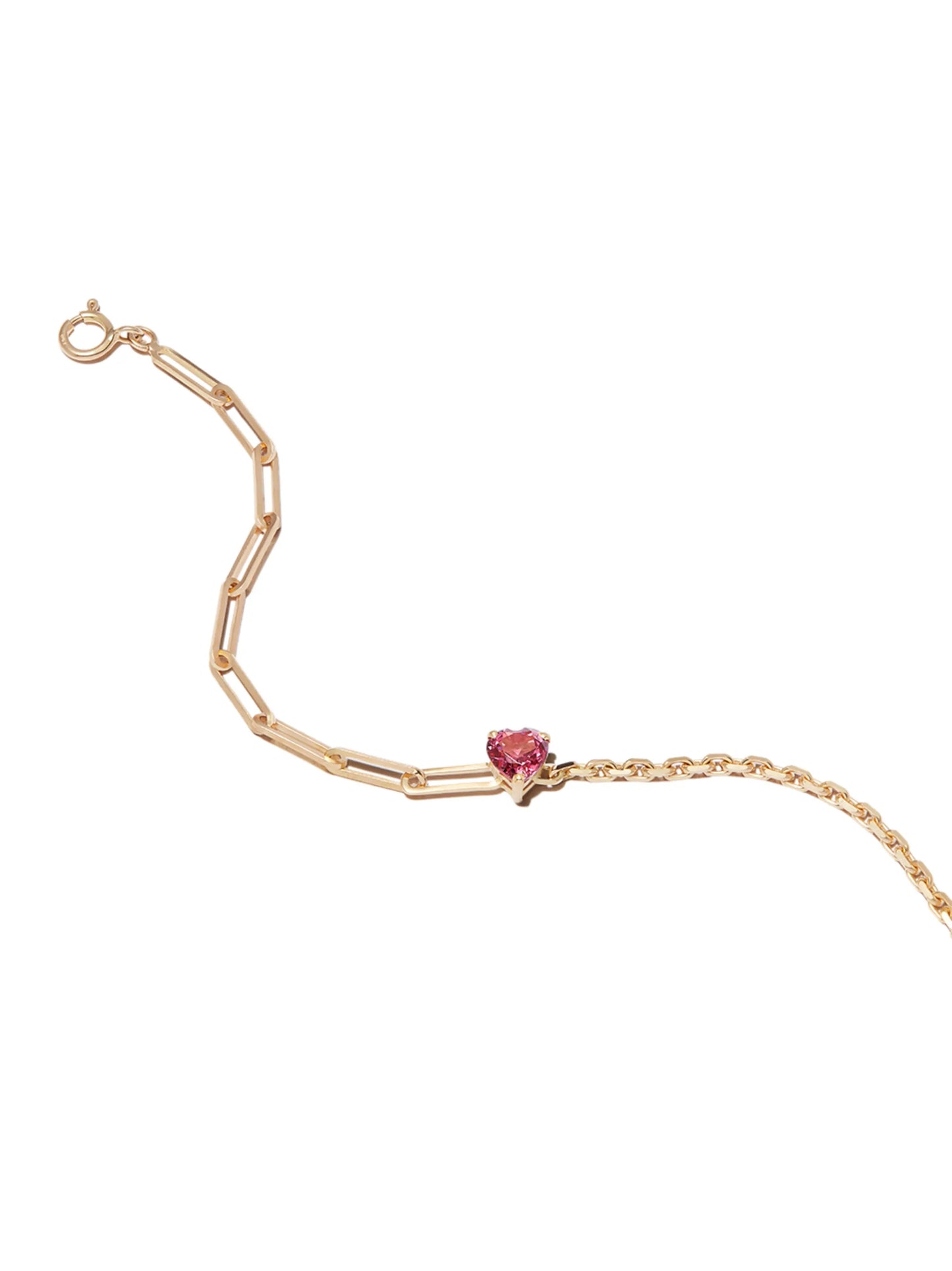 18kt yellow gold Maxi rhodolite bracelet