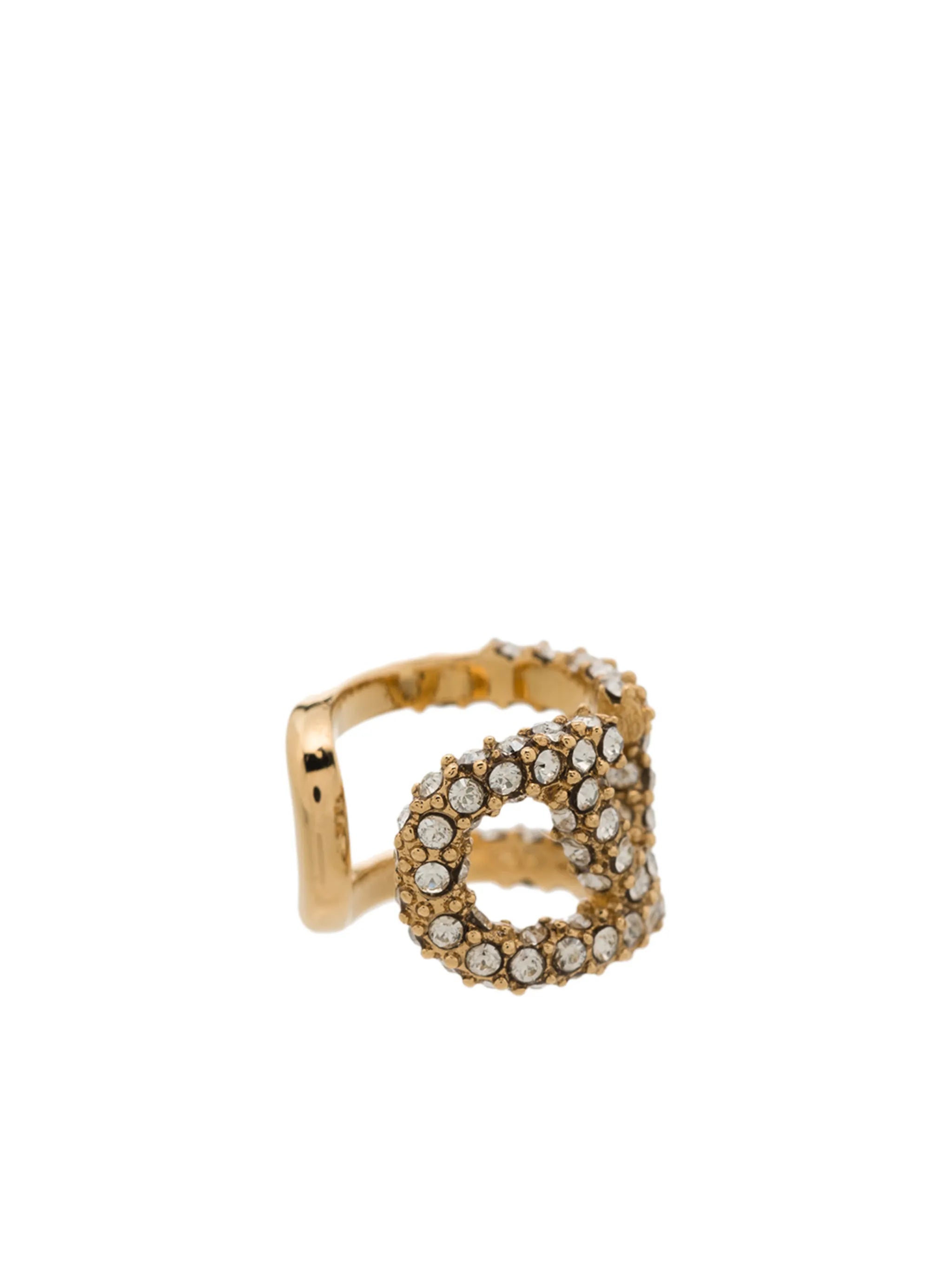crystal-embellished VLogo Signature ear cuff