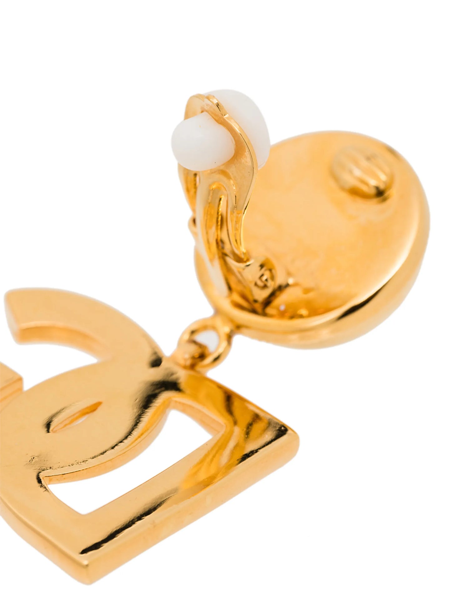 clip-on DG logo earrings