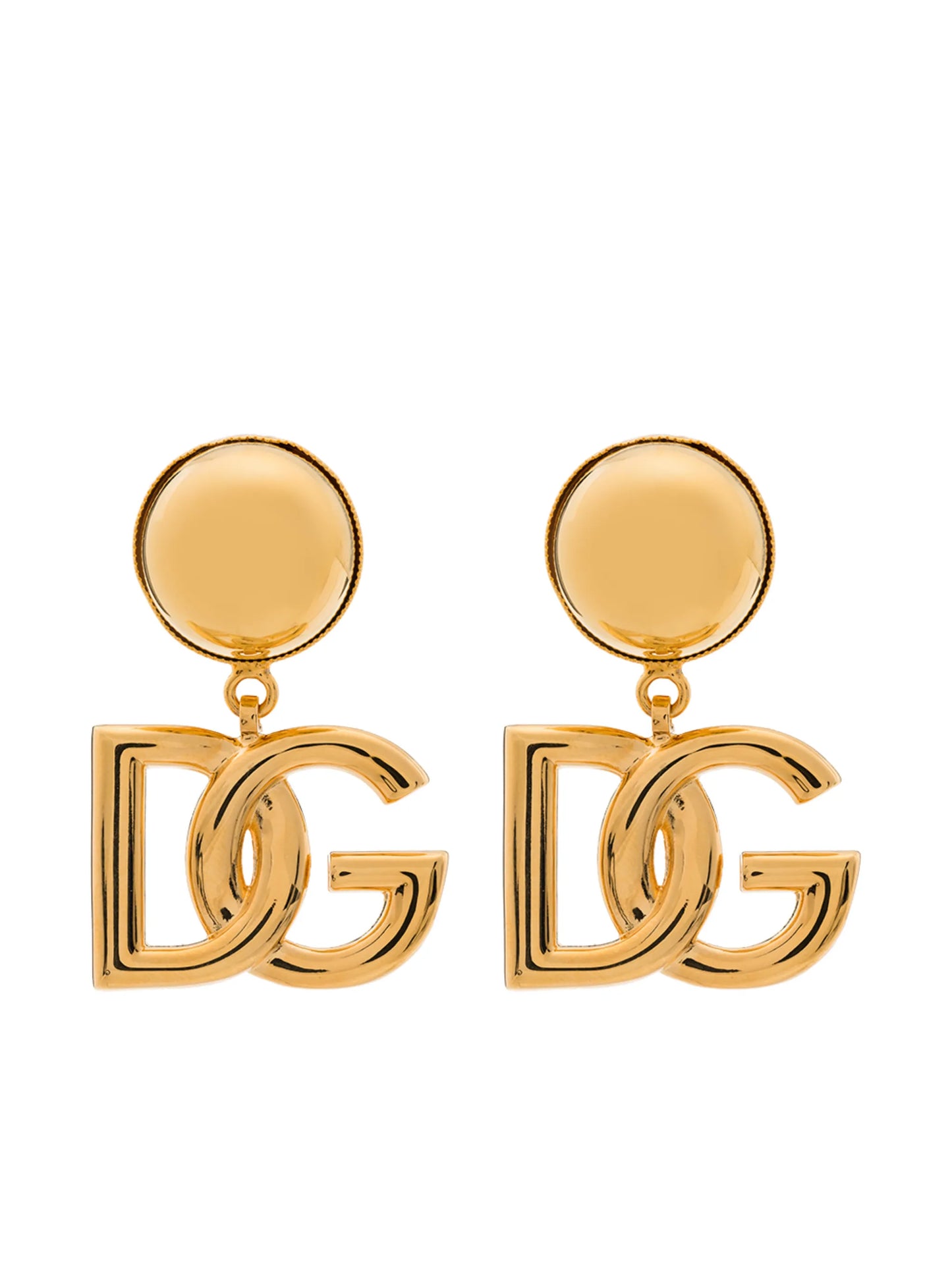 clip-on DG logo earrings