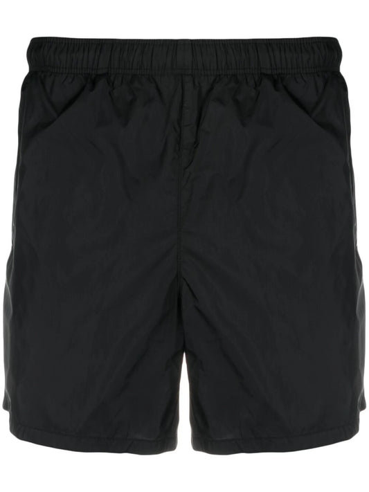 elasticated-waistband shorts