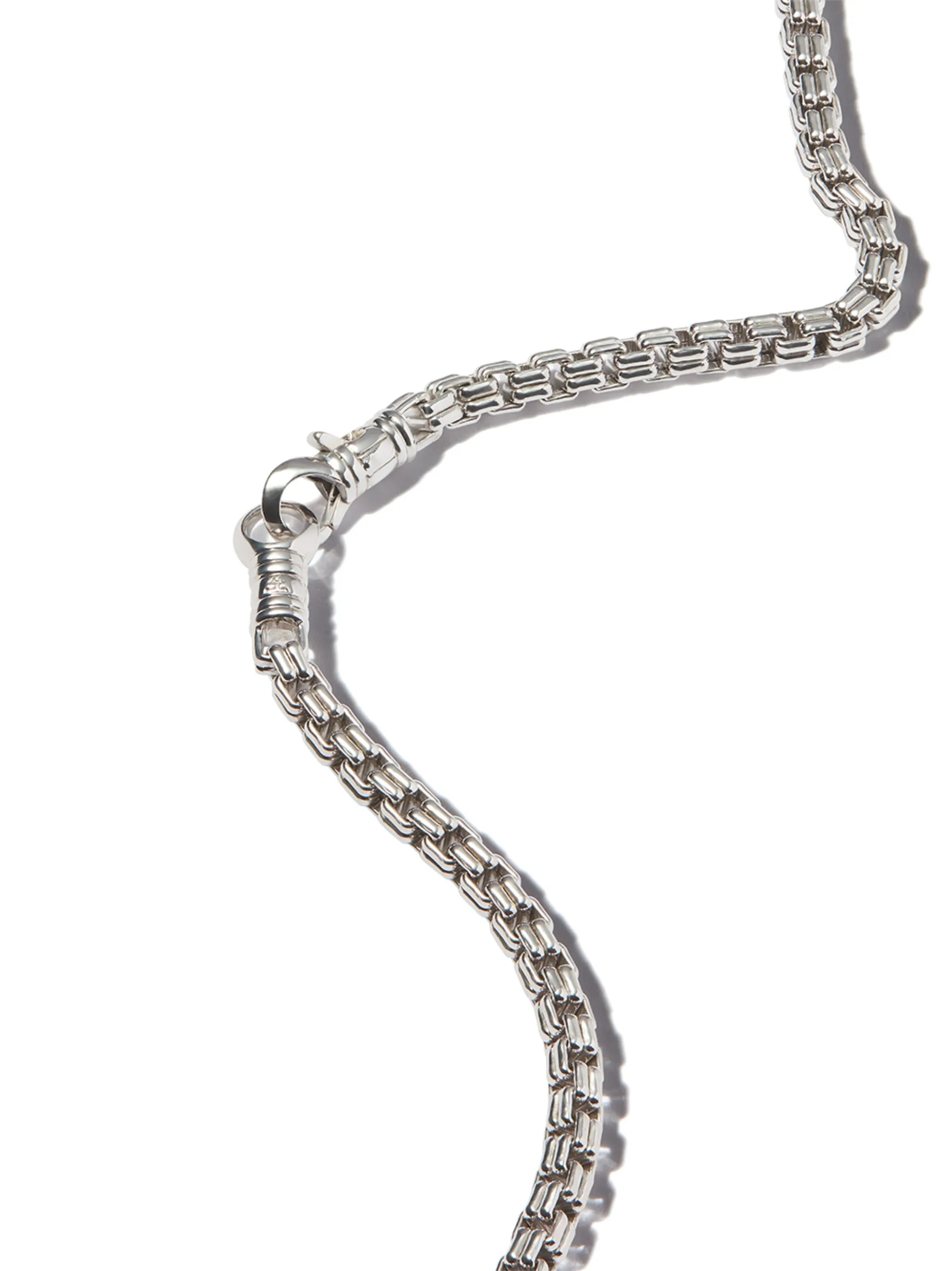 Venetian M double chain necklace
