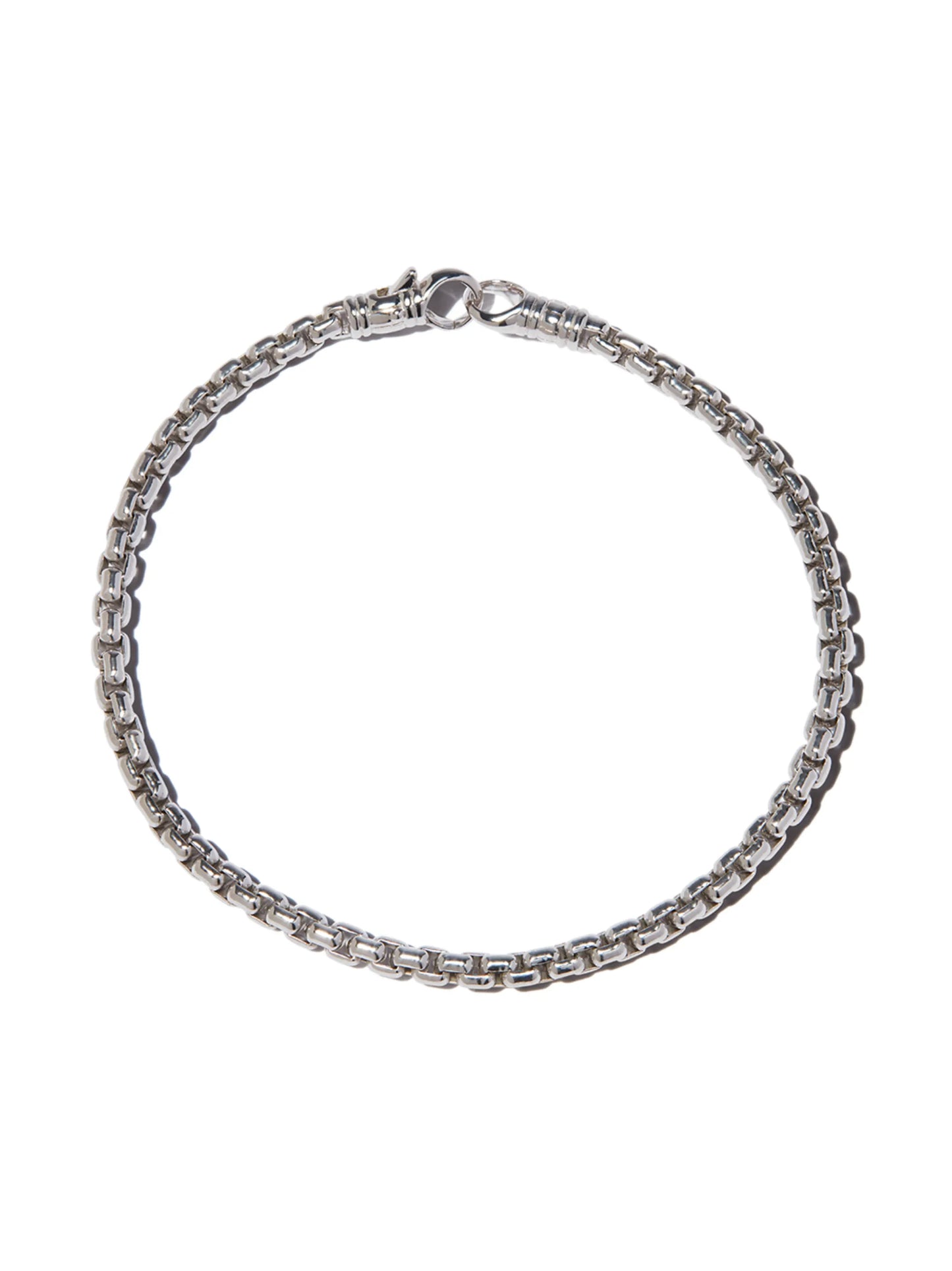 Venetian rhodium-plated sterling silver bracelet