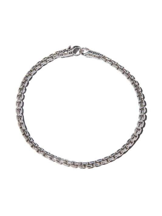 Venetian rhodium-plated sterling silver bracelet