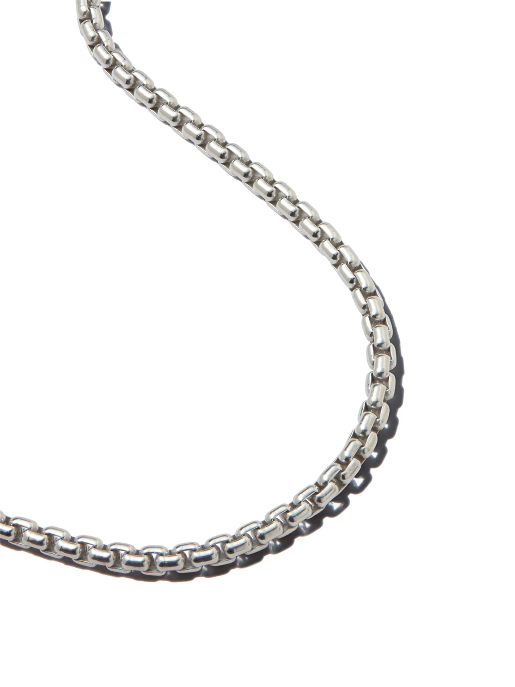 Venetian rhodium-plated sterling silver bracelet