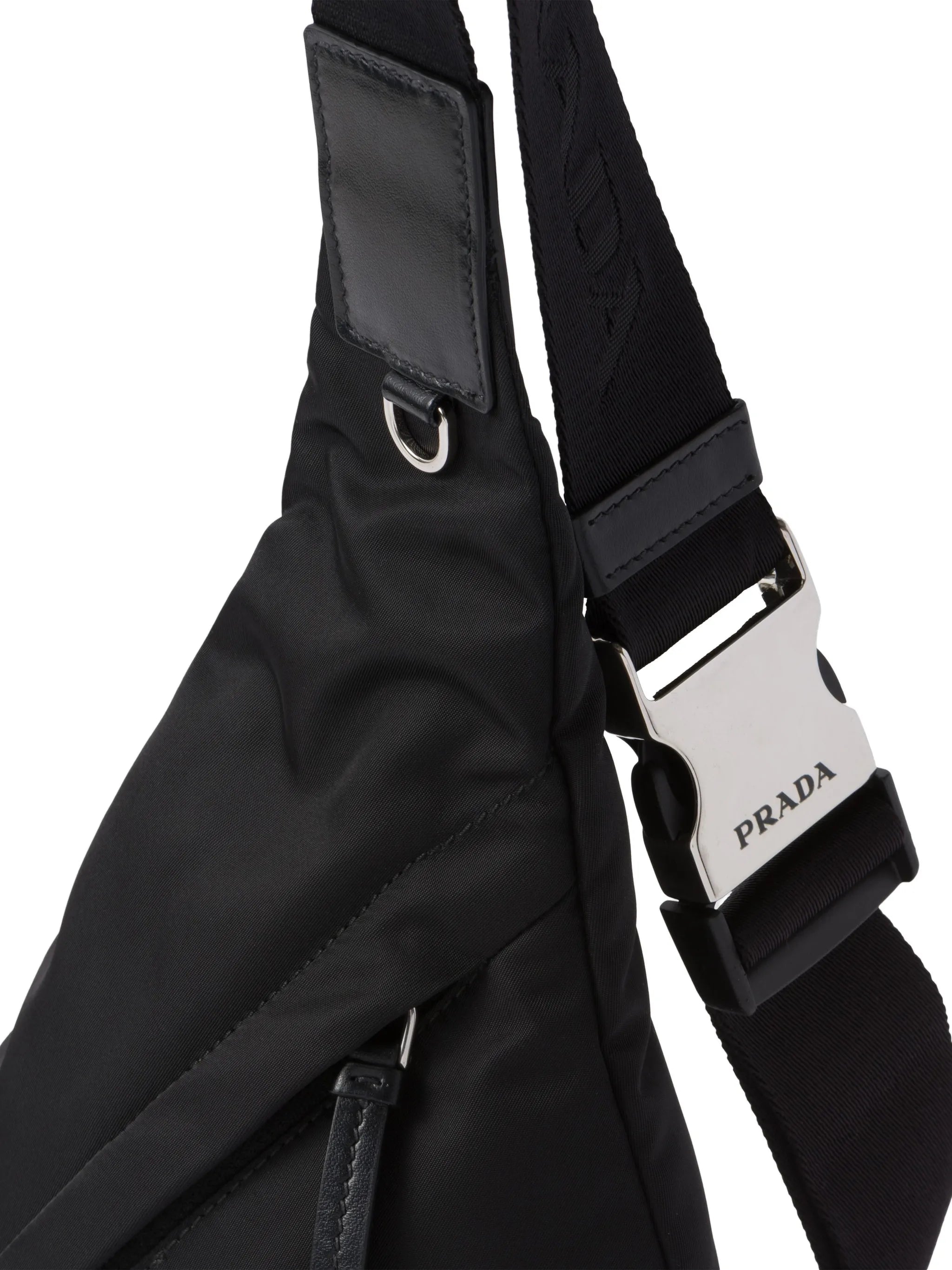 Re-Nylon logo-plaque backpack