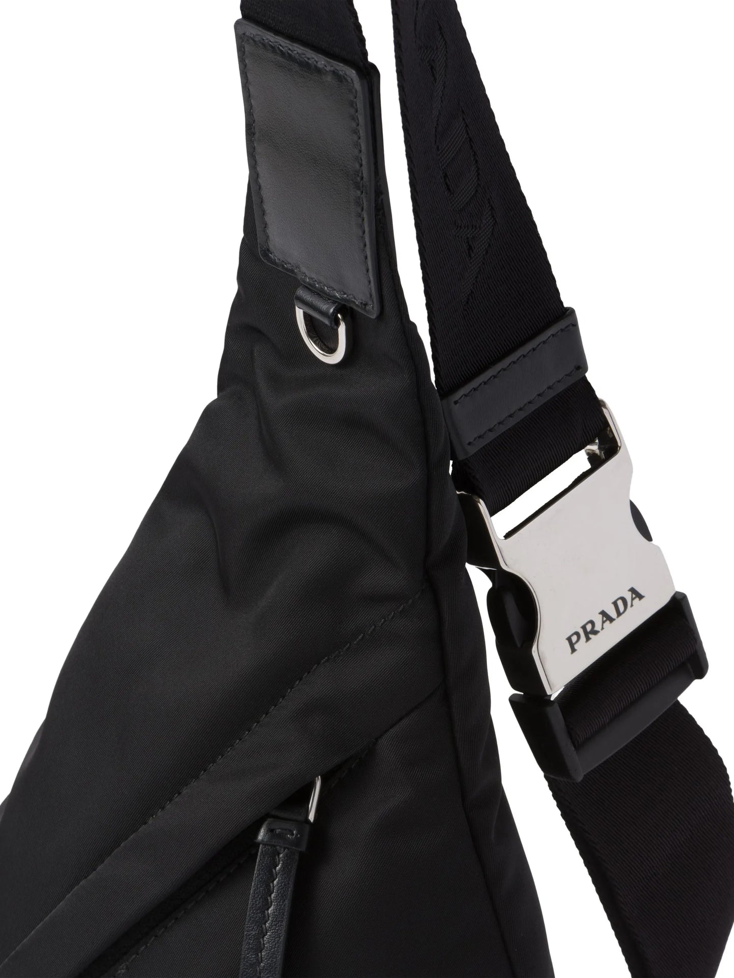 Re-Nylon logo-plaque backpack