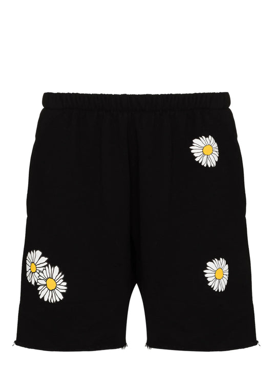 daisy-print shorts
