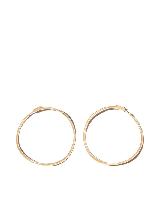 18kt yellow gold Twisted hoop earrings