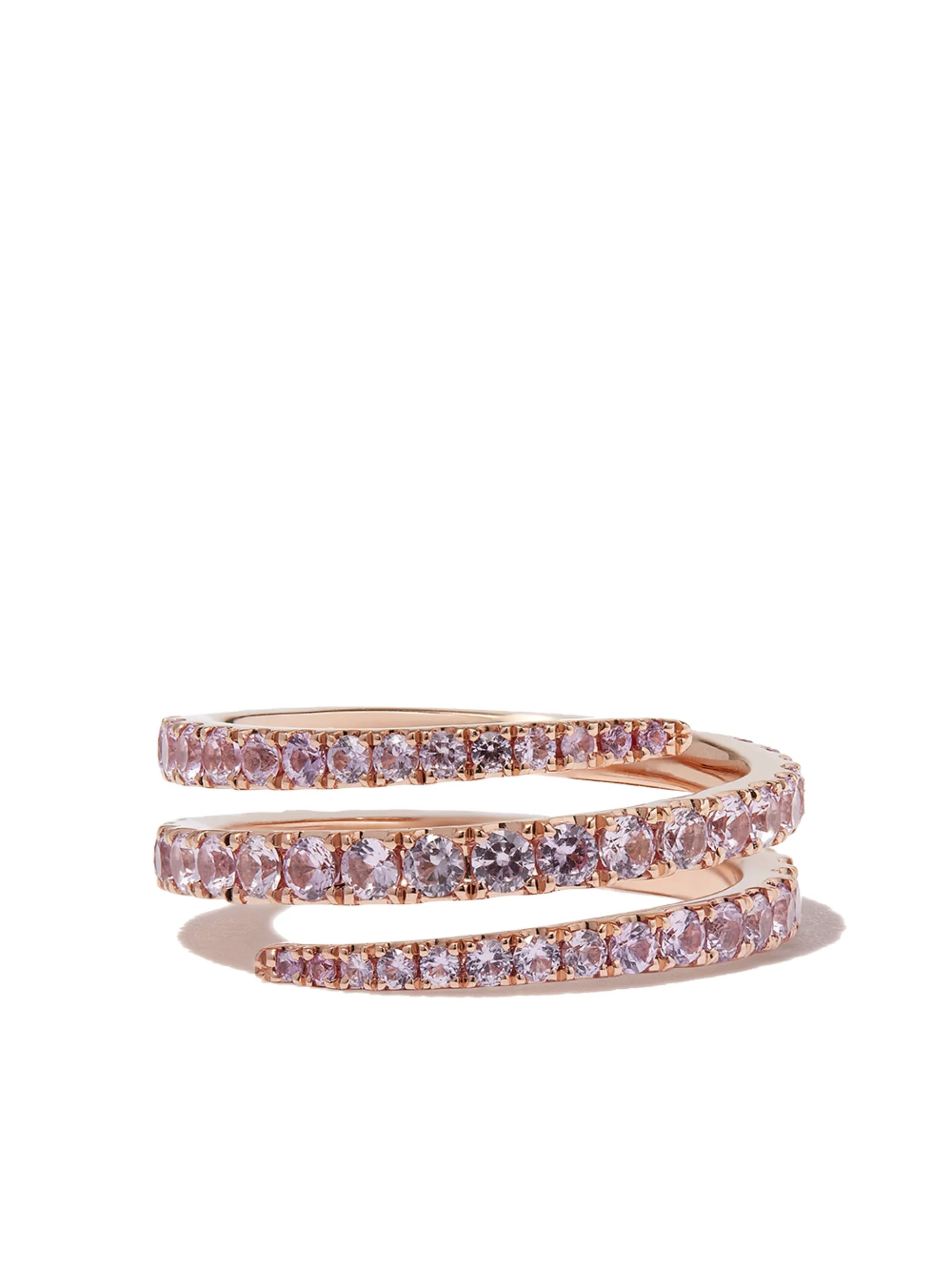 18kt yellow gold Coil diamond ring