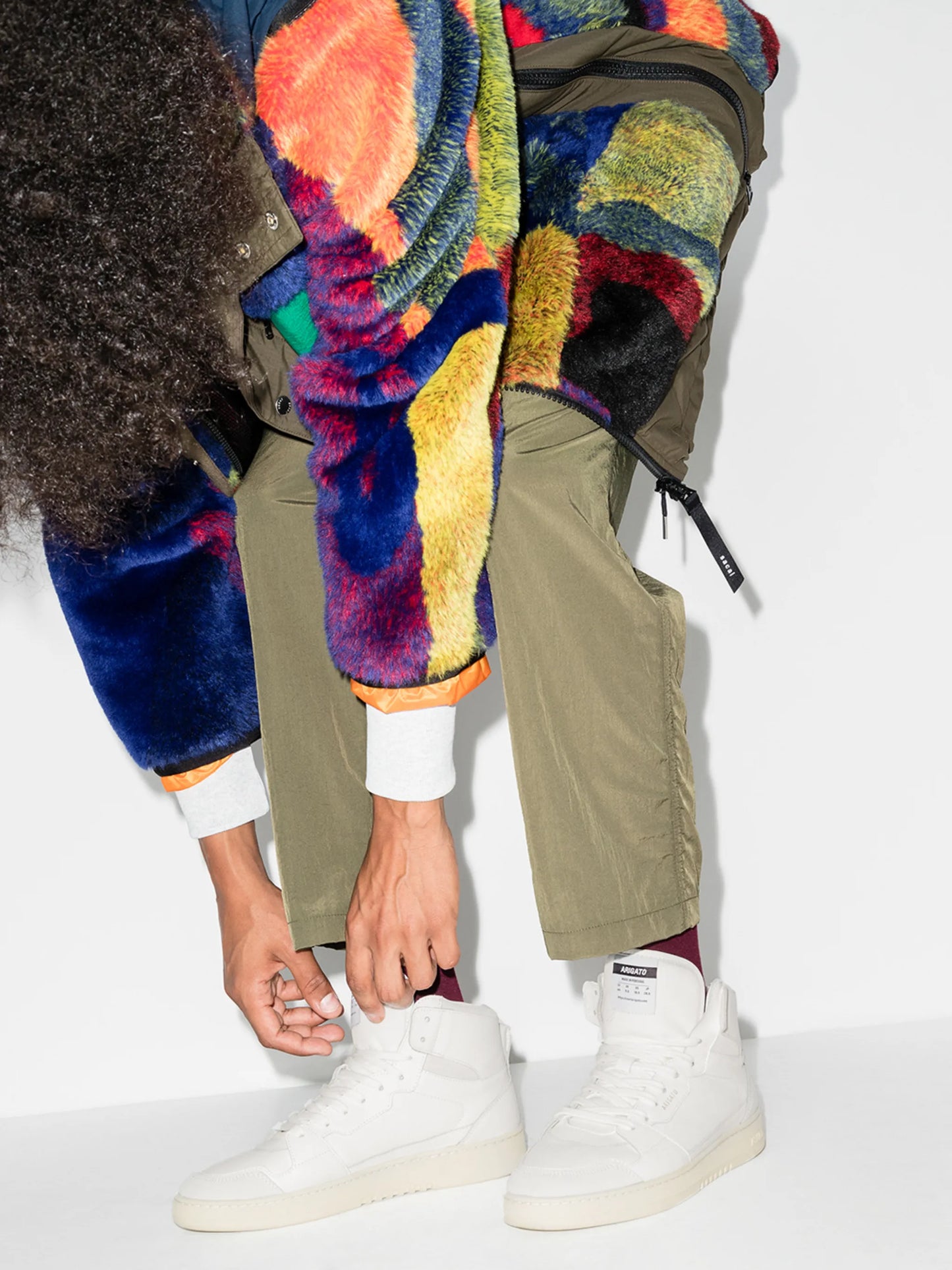 Dice high-top sneakers
