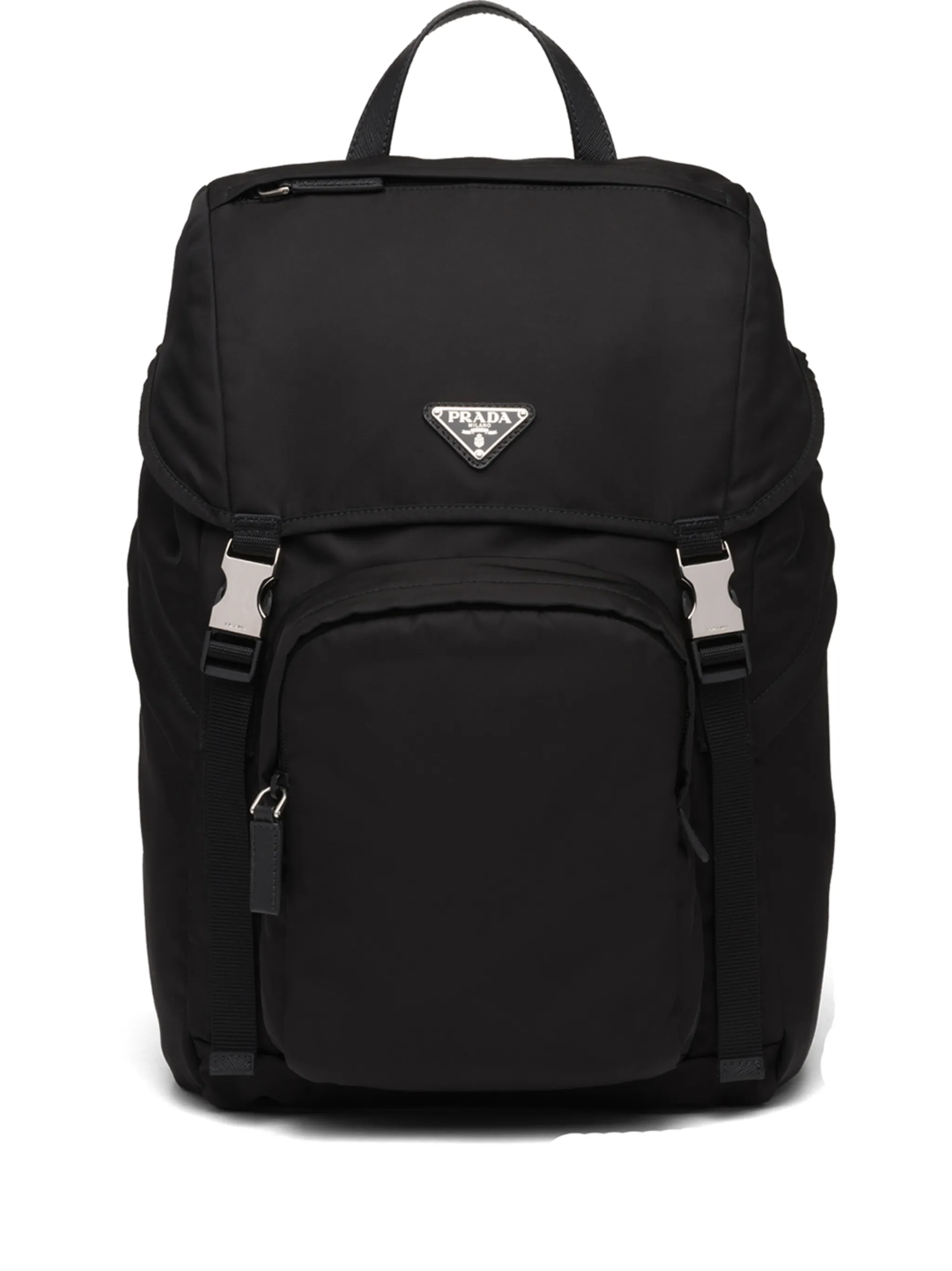 Re-Nylon logo-plaque backpack