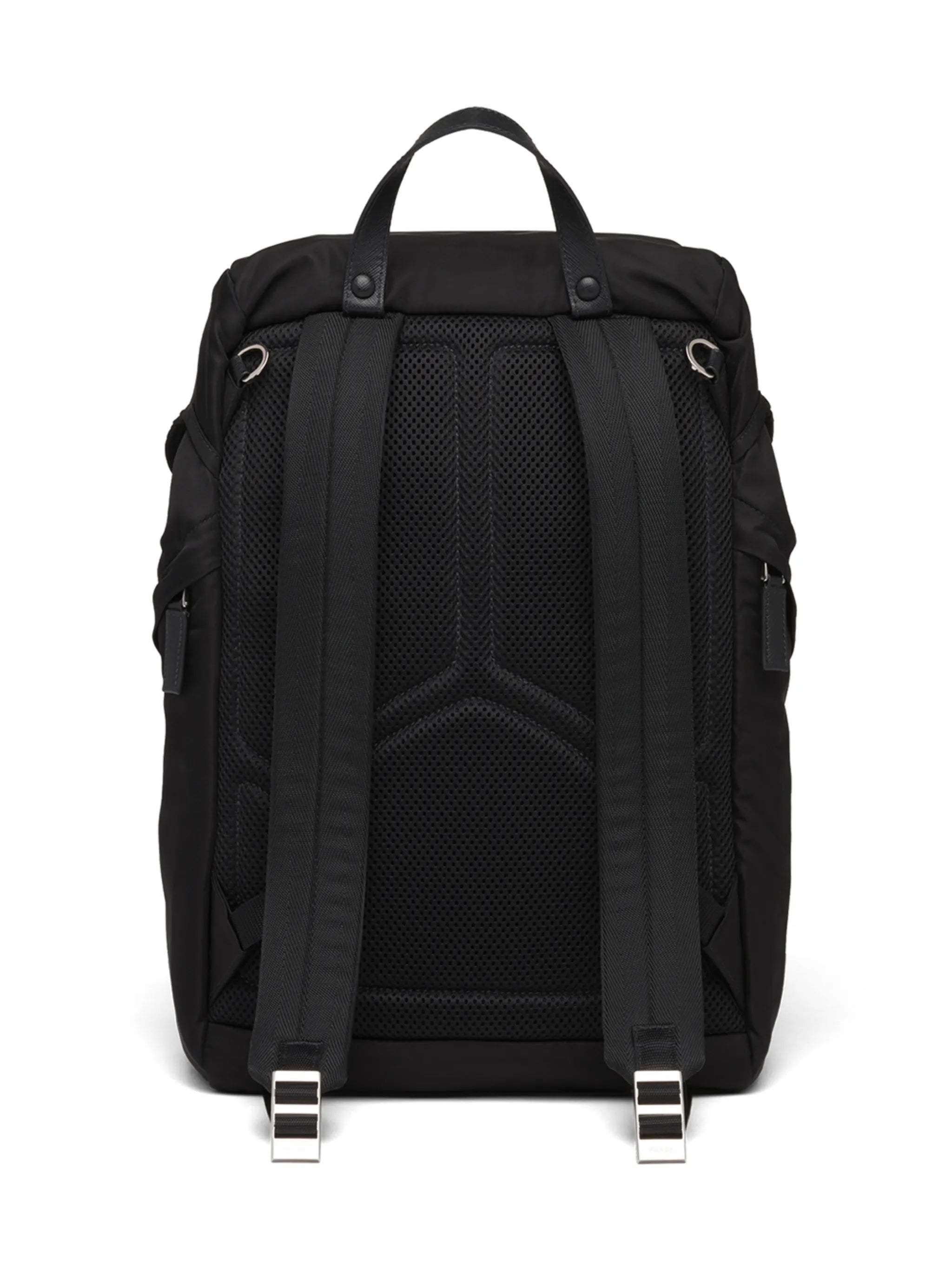 logo-plaque multi-pocket backpack