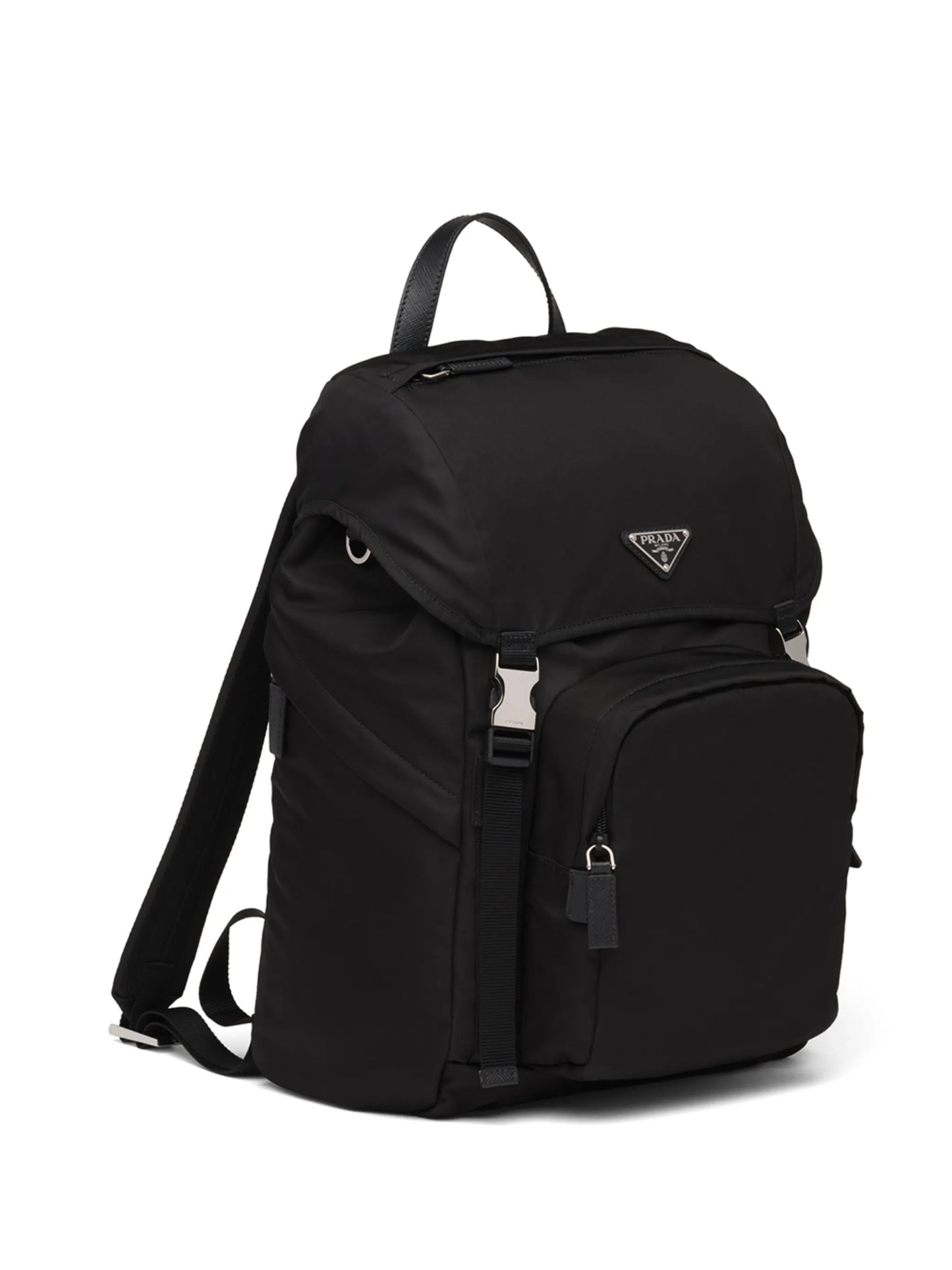 logo-plaque multi-pocket backpack