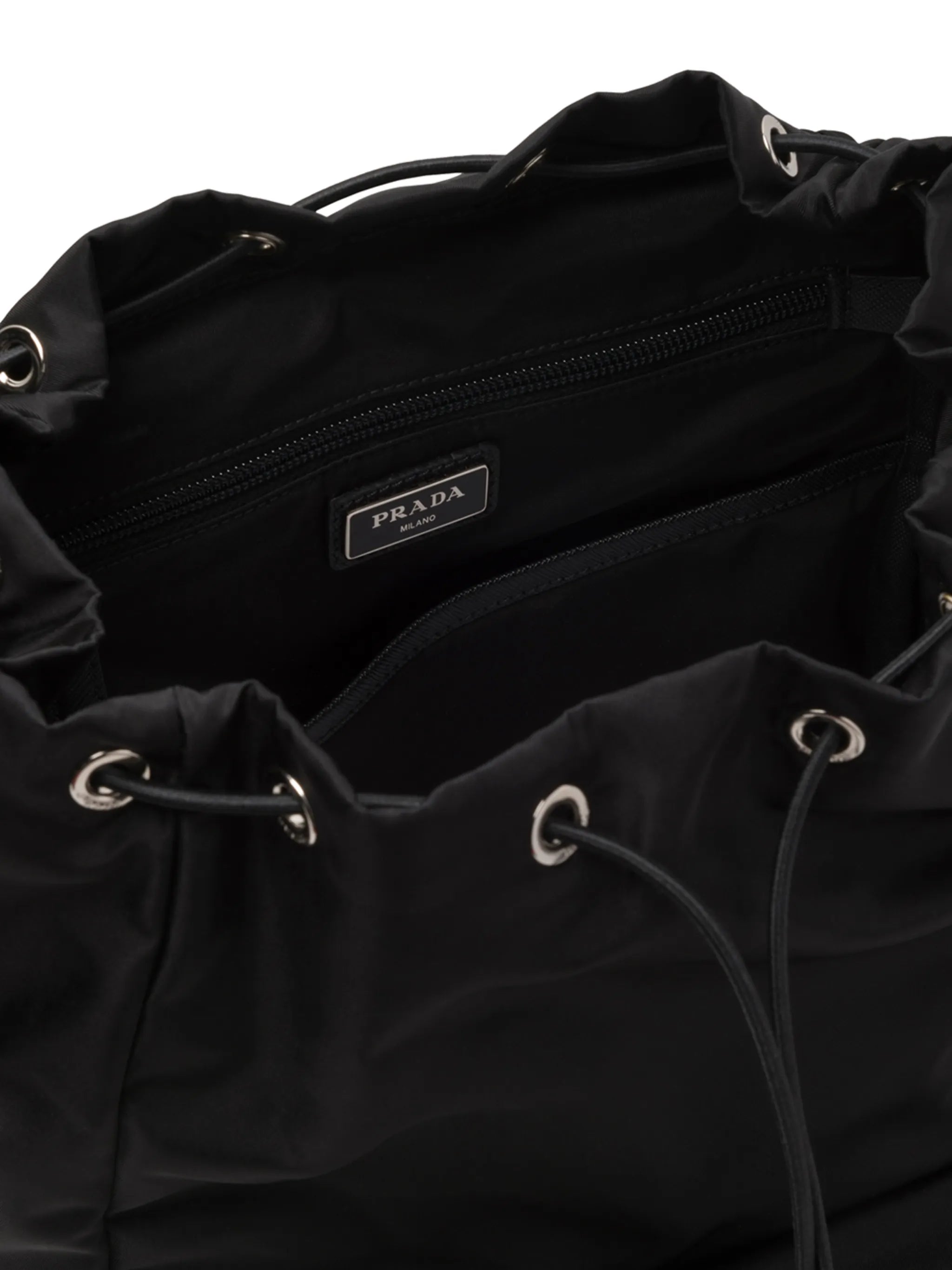 logo-plaque multi-pocket backpack