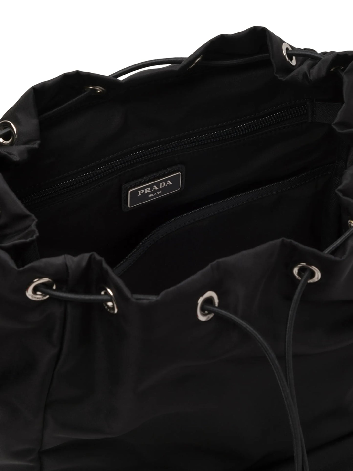 logo-plaque multi-pocket backpack