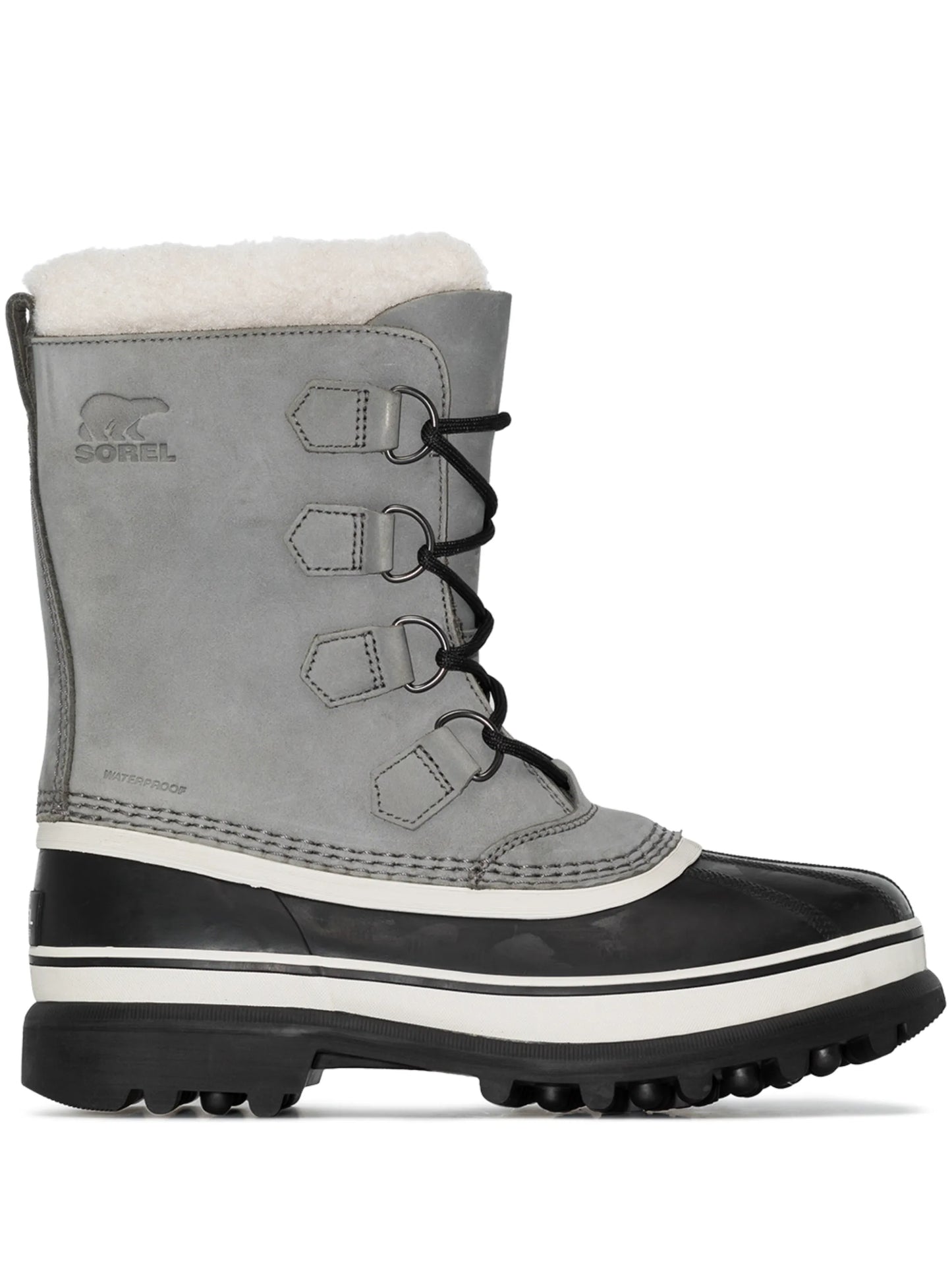 Caribou leather snow boots