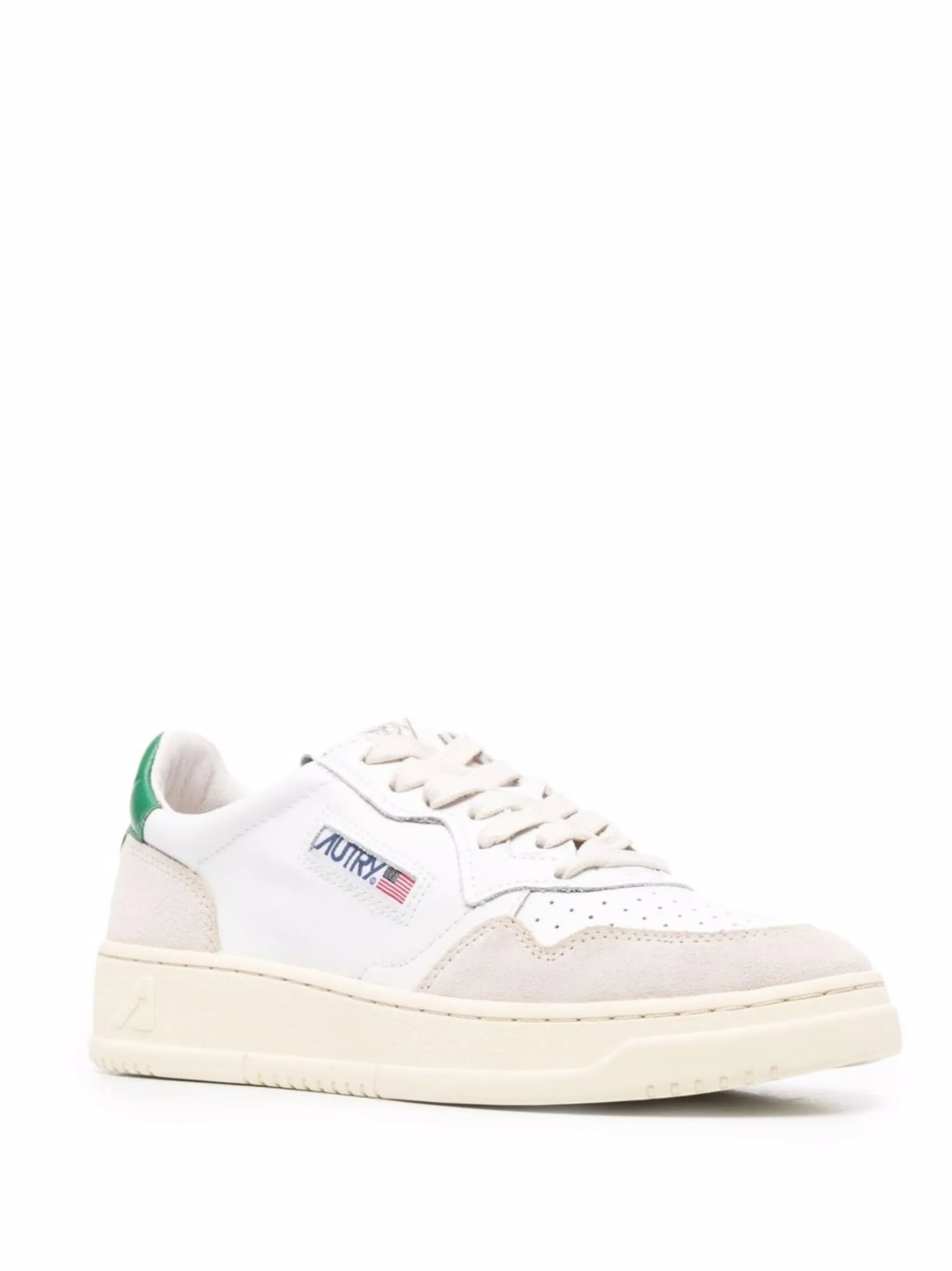 logo-patch lace-up sneakers
