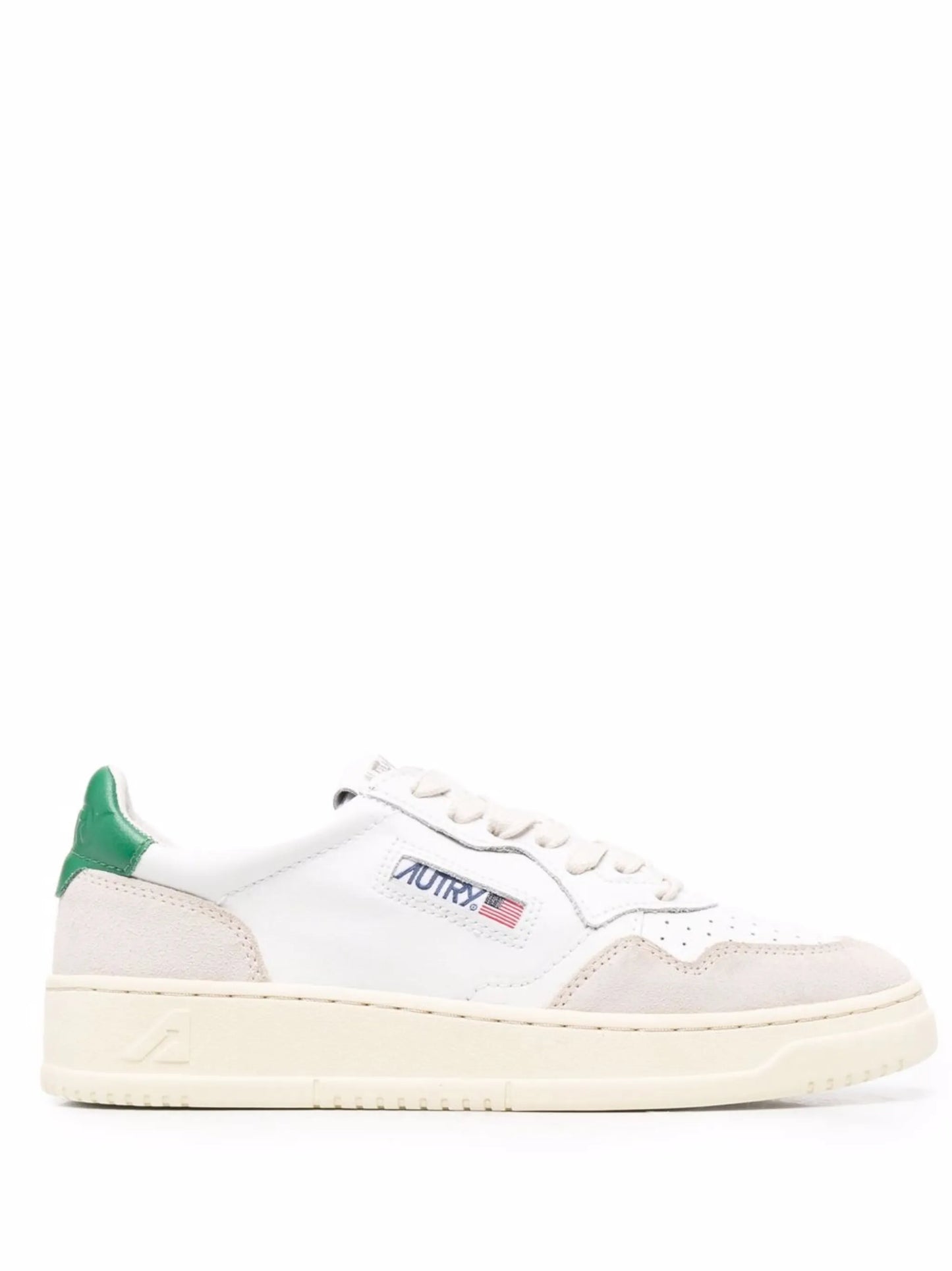 logo-patch lace-up sneakers