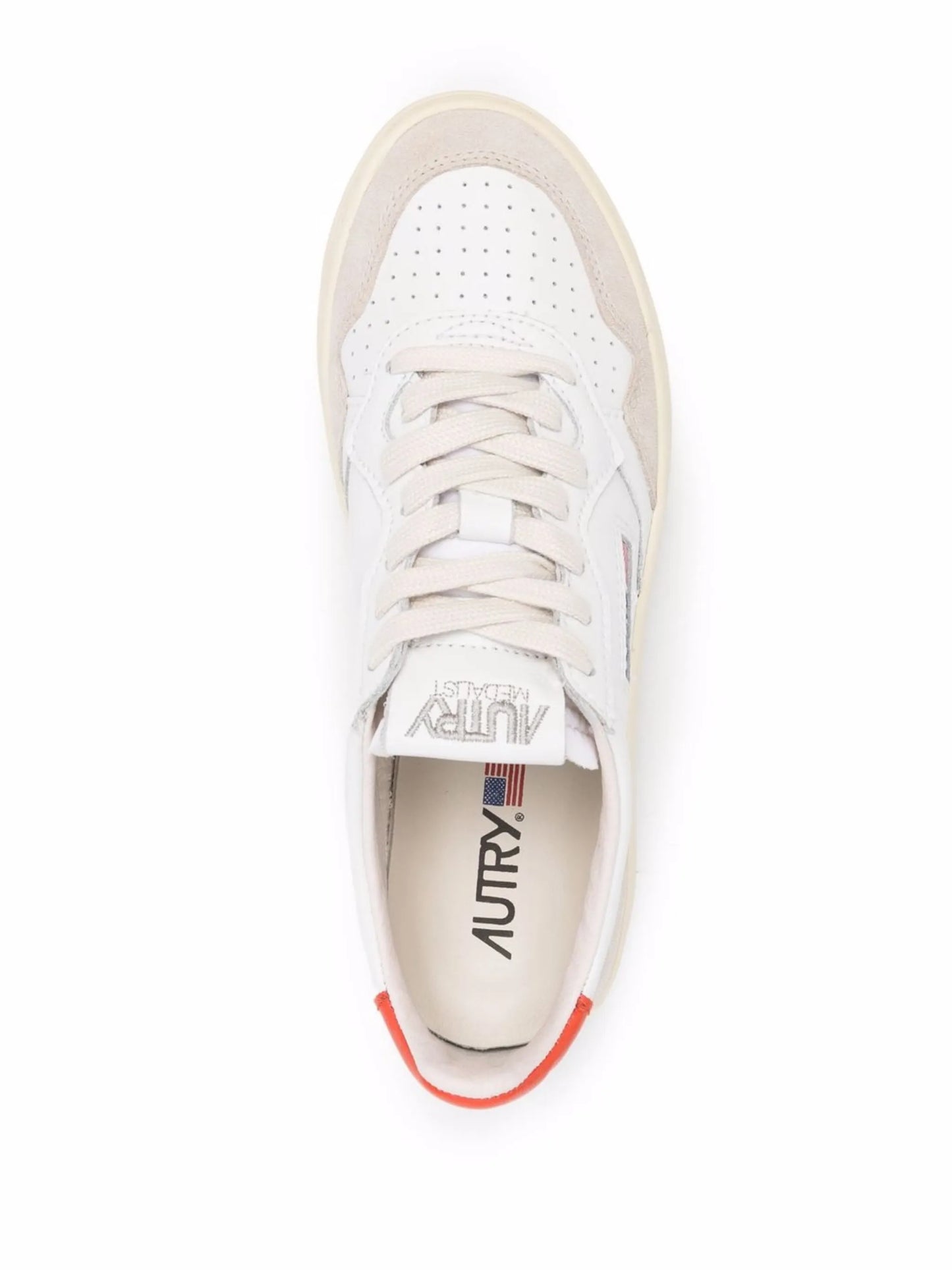 logo-patch lace-up sneakers