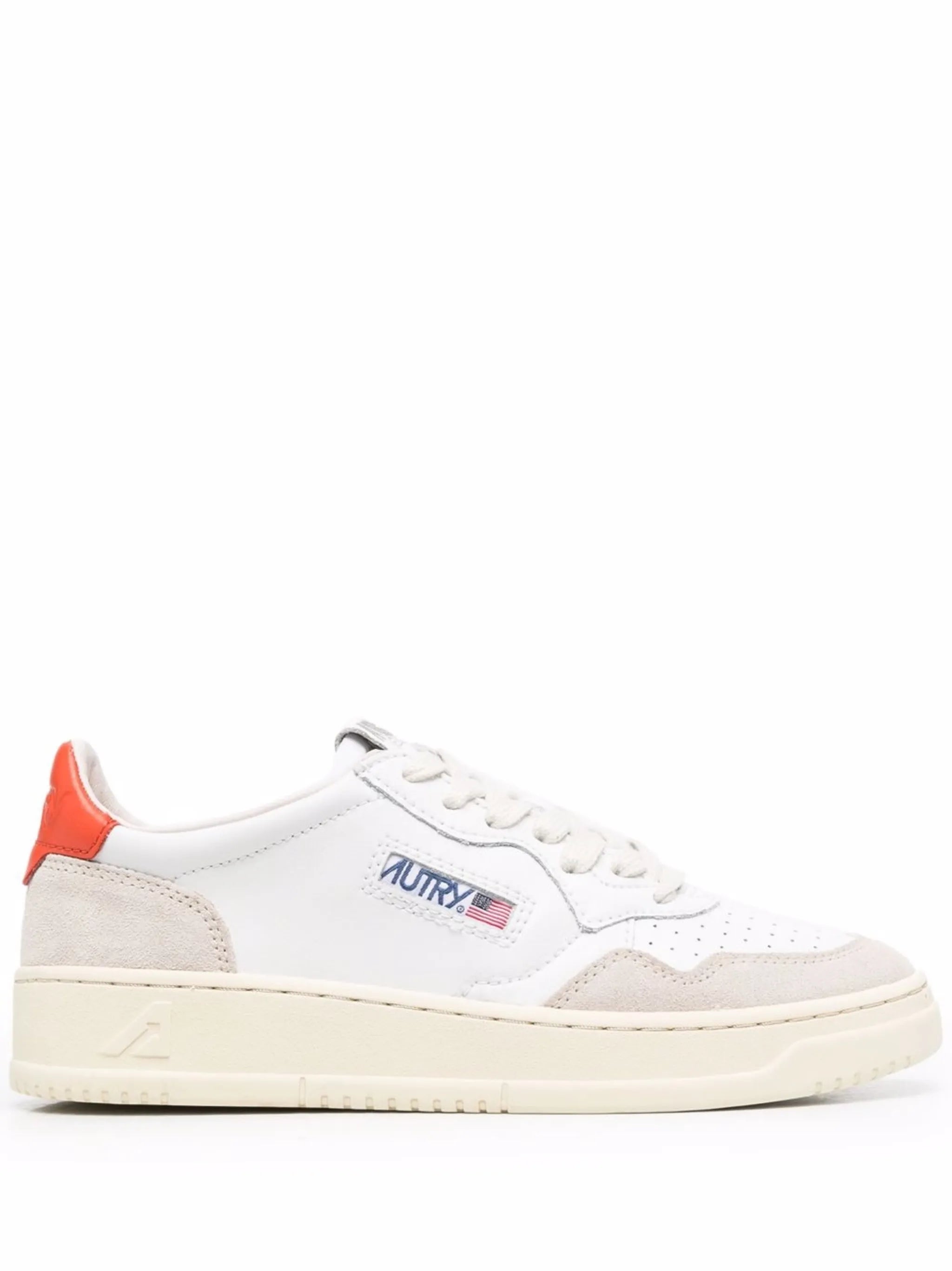 logo-patch lace-up sneakers