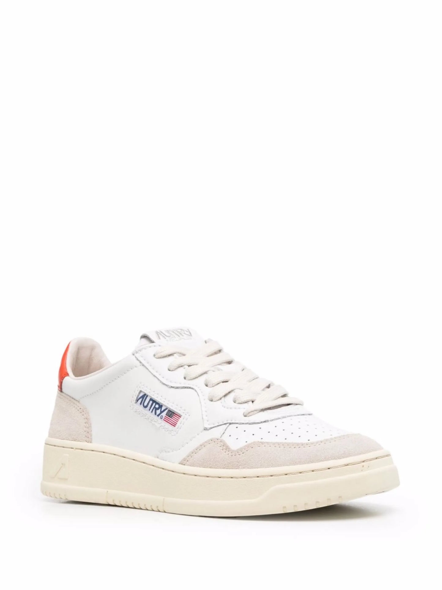 logo-patch lace-up sneakers