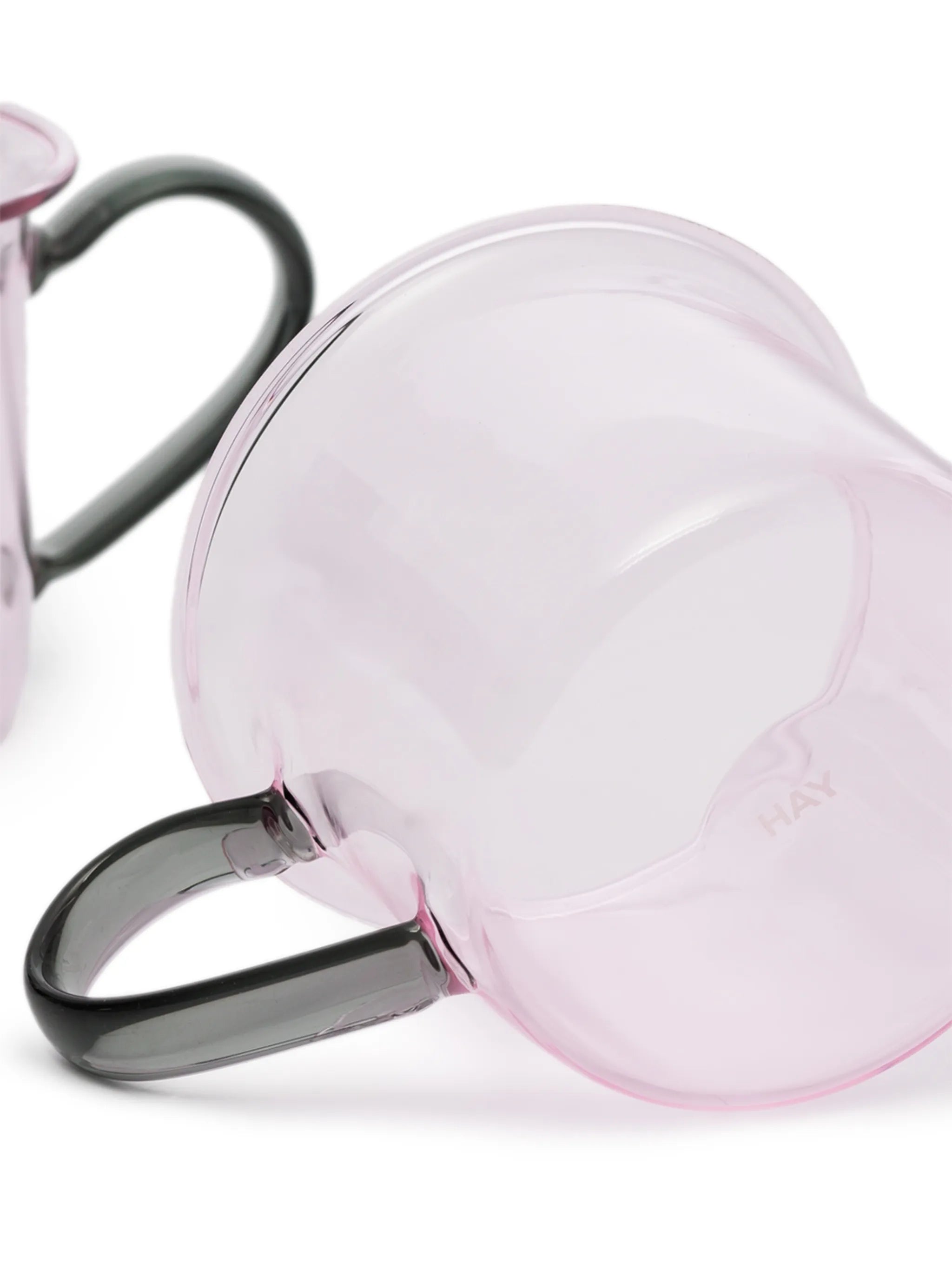 Borosilicate set-of-two glass mugs (230ml)