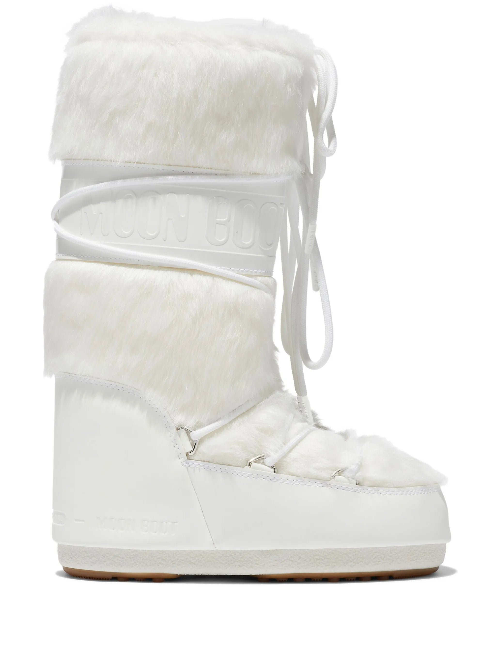 faux-fur lace-up sneakers