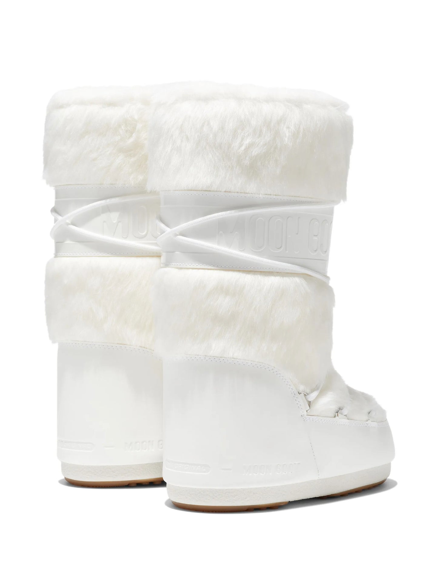 faux-fur lace-up sneakers