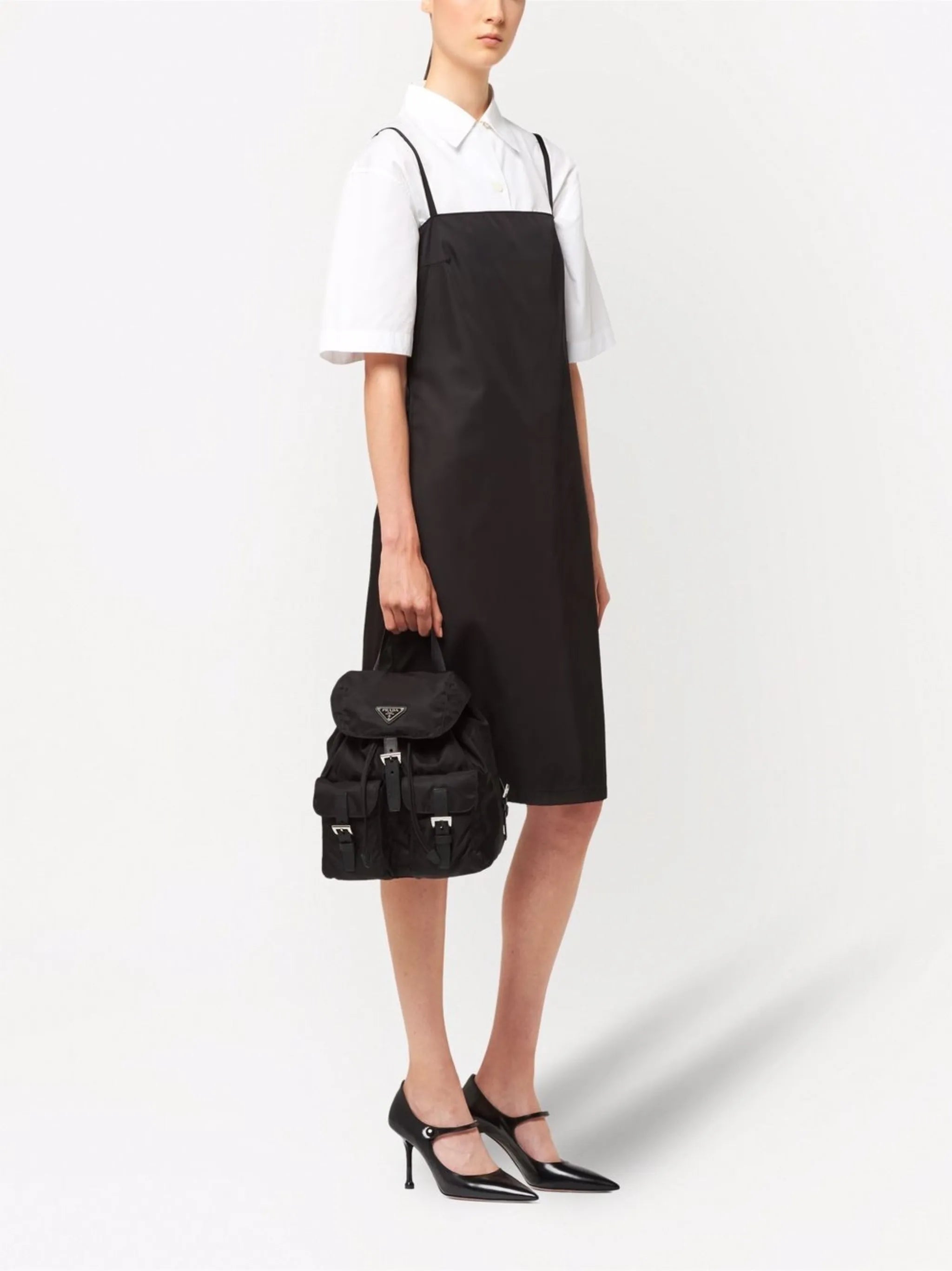 small triangle-logo backpack