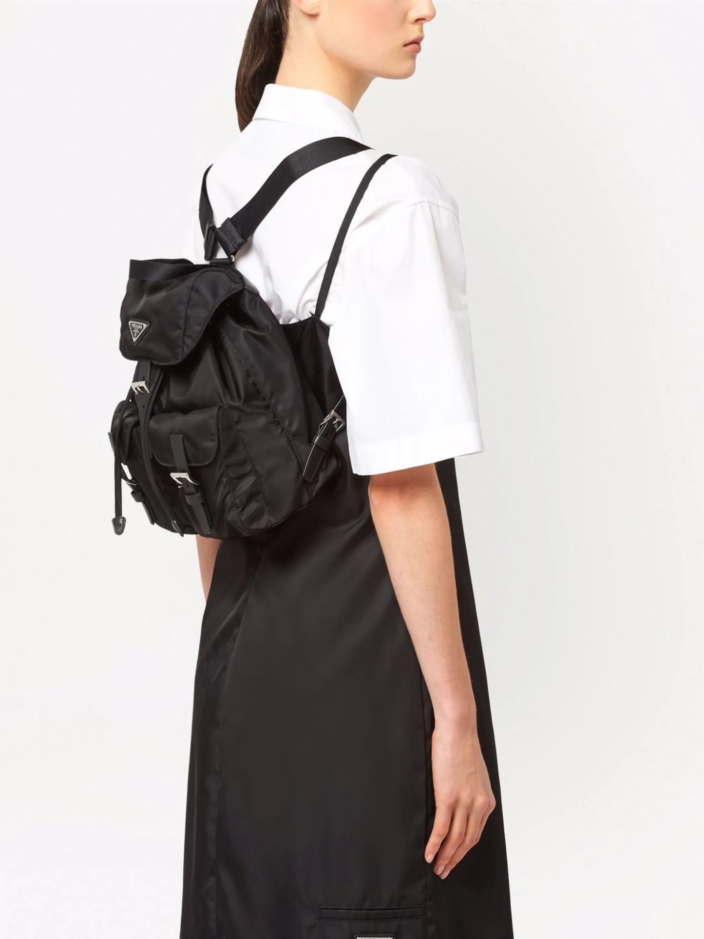 small triangle-logo backpack