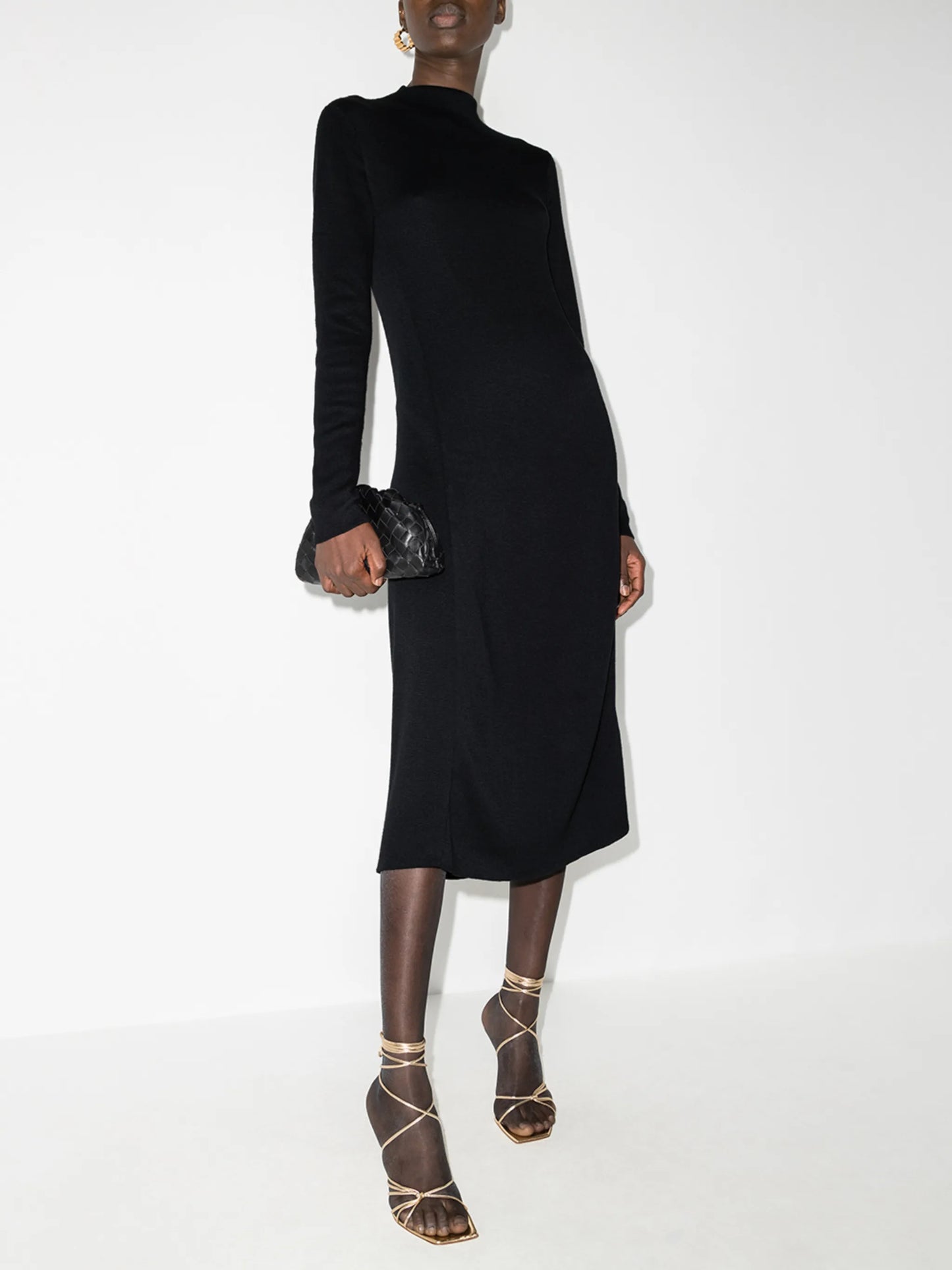 cut-out back midi dress