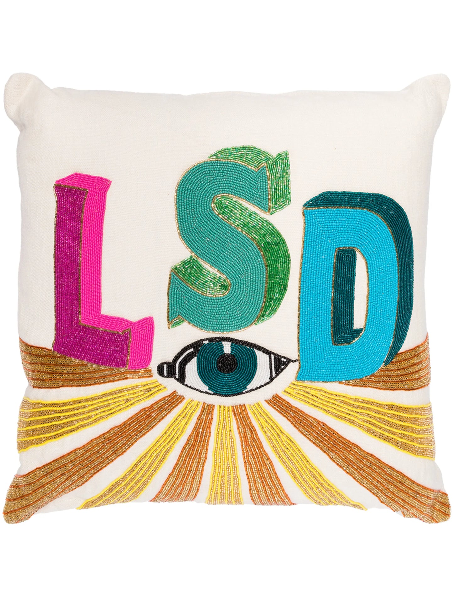 beaded LSD 20" pillow