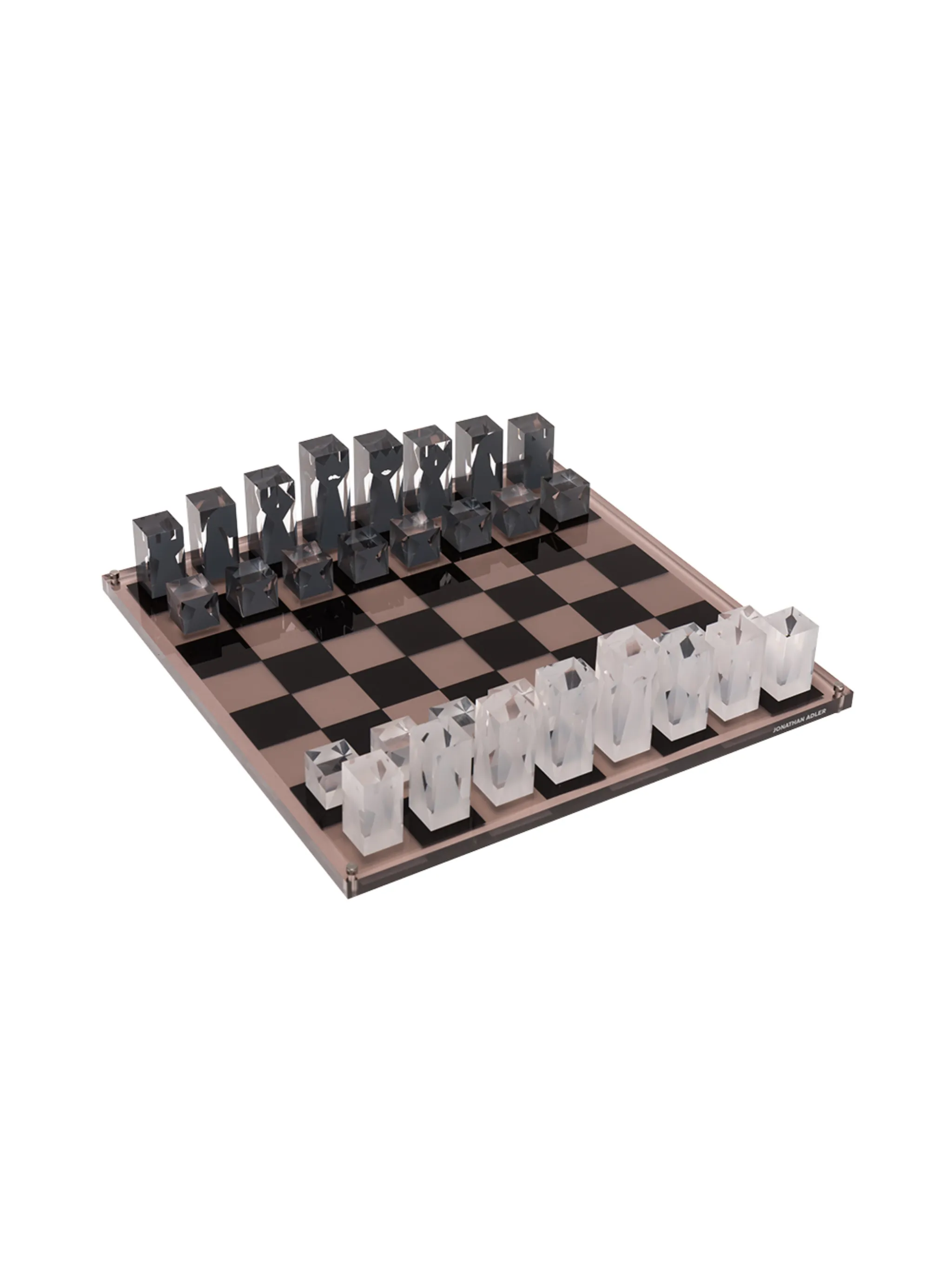 acrylic chess set