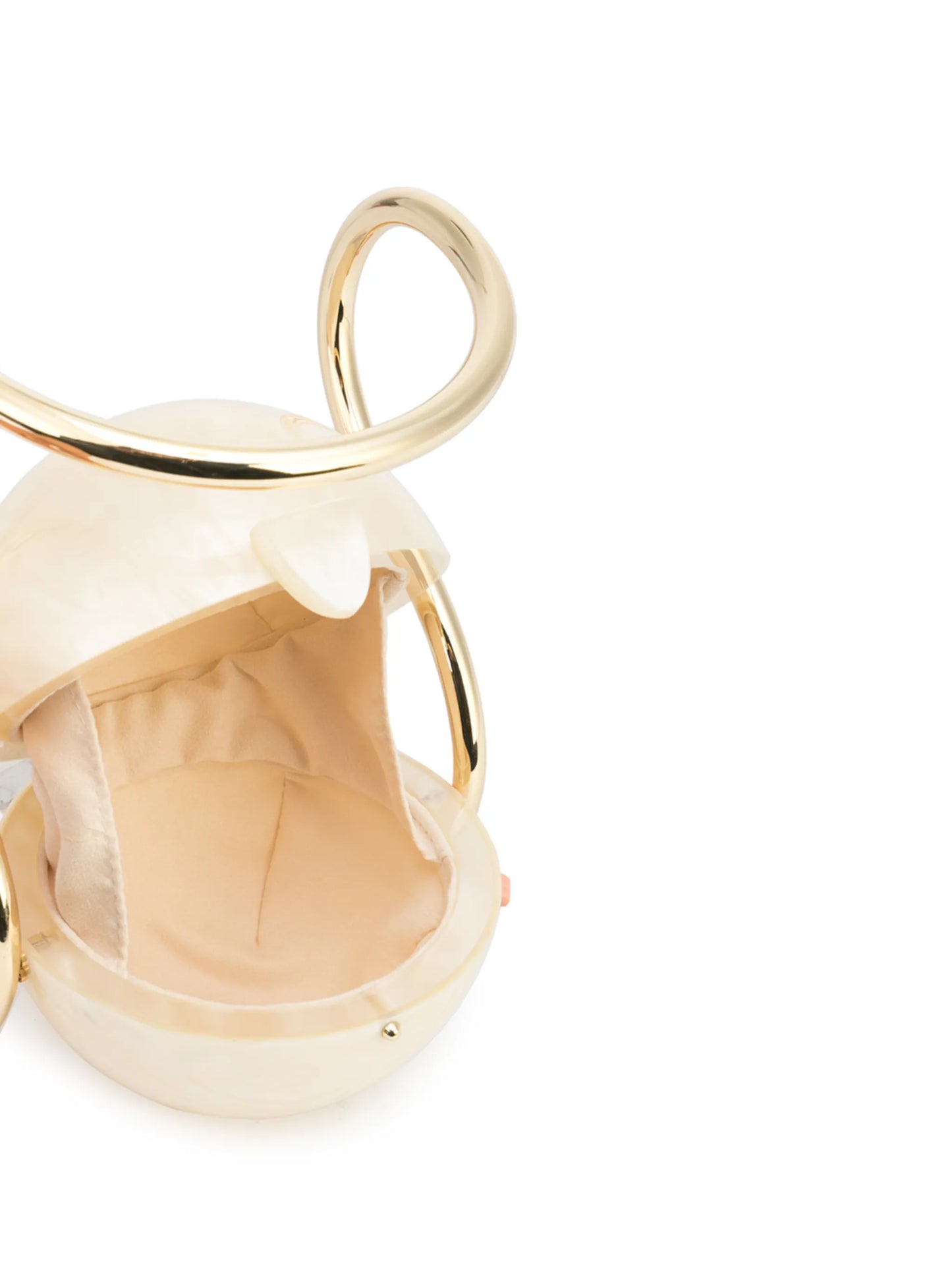 Pearl top-handle clutch bag