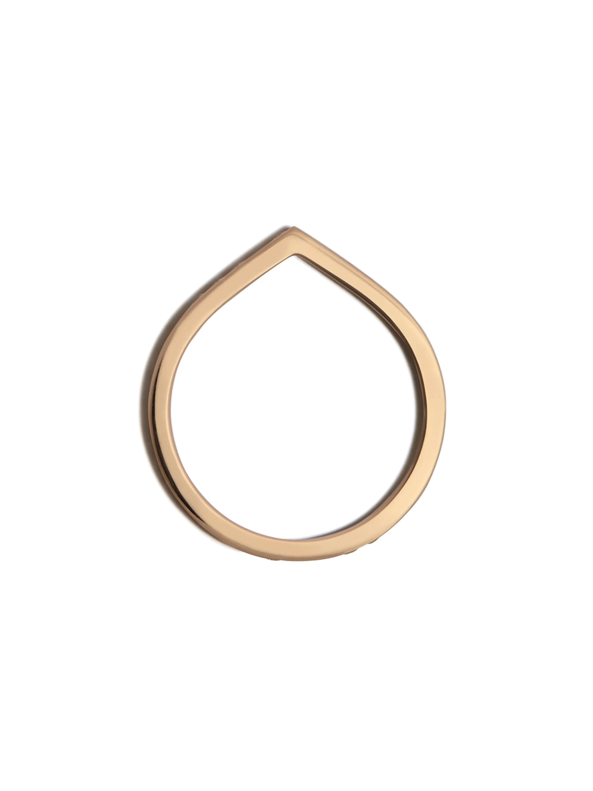 18kt rose gold Antifer diamond ring