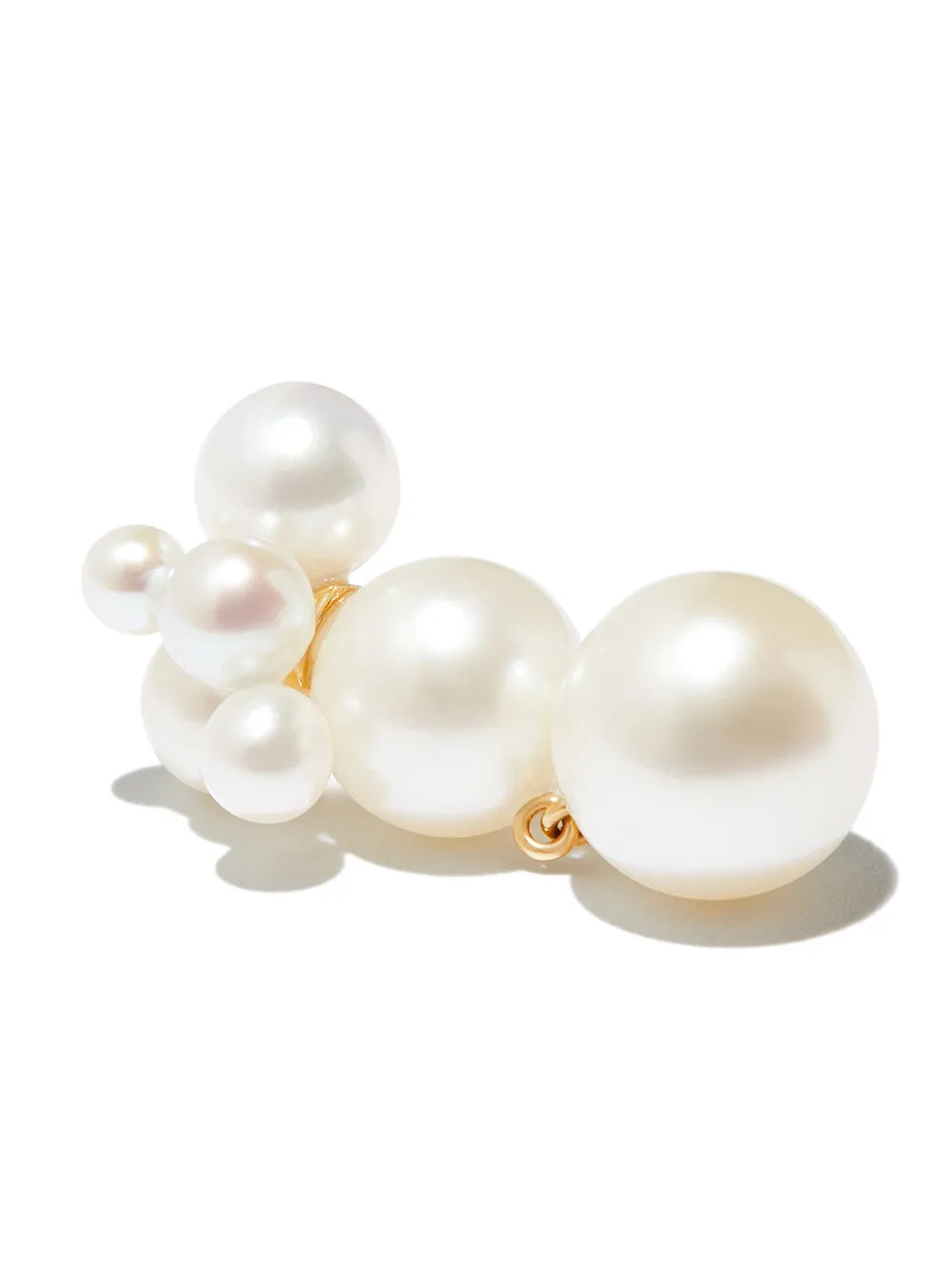 14kt yellow gold Bisou pearl earring