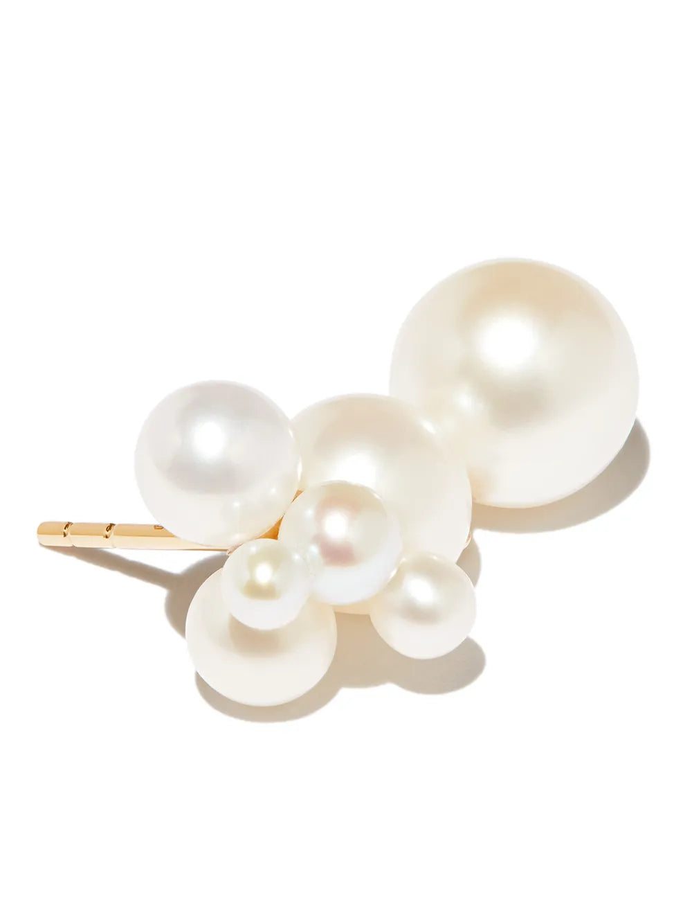 14kt yellow gold Bisou pearl earring