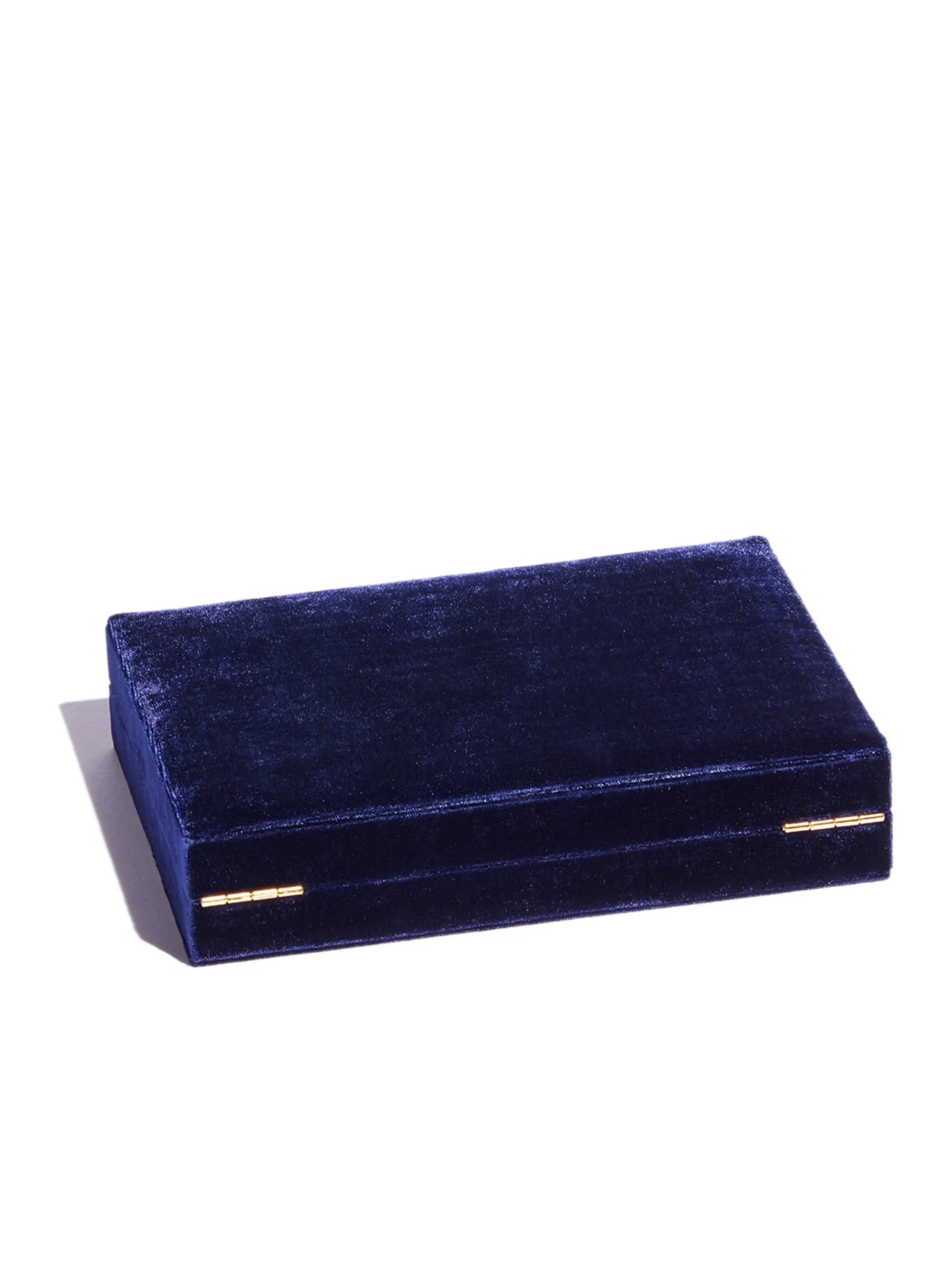 Trésort crushed-velvet jewellery box