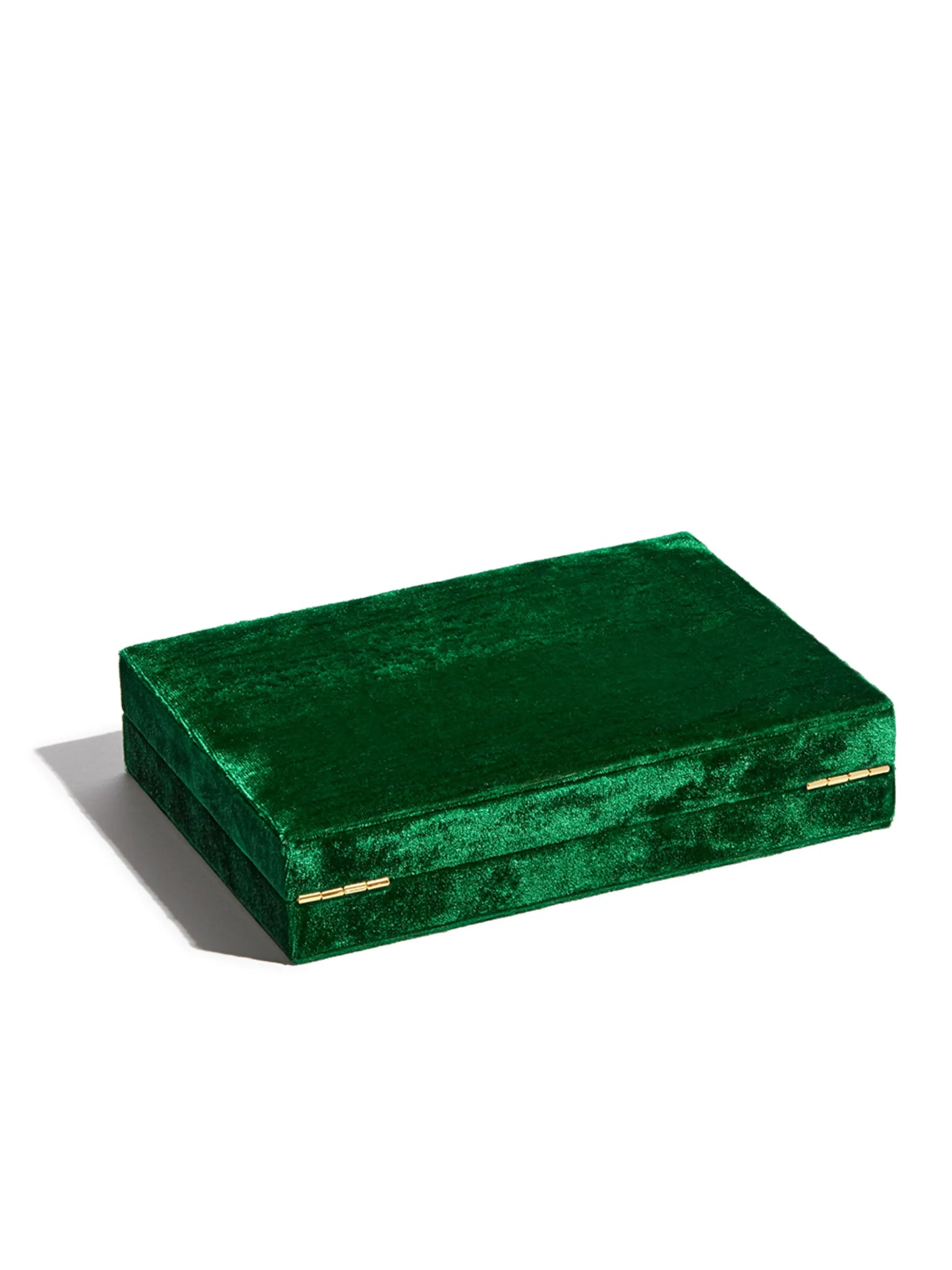 Trésor crushed-velvet jewellery box