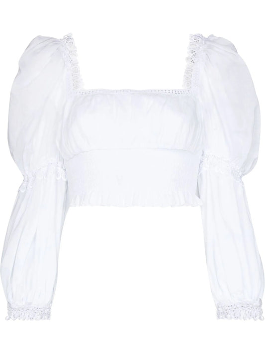 Daphne puff-sleeved blouse