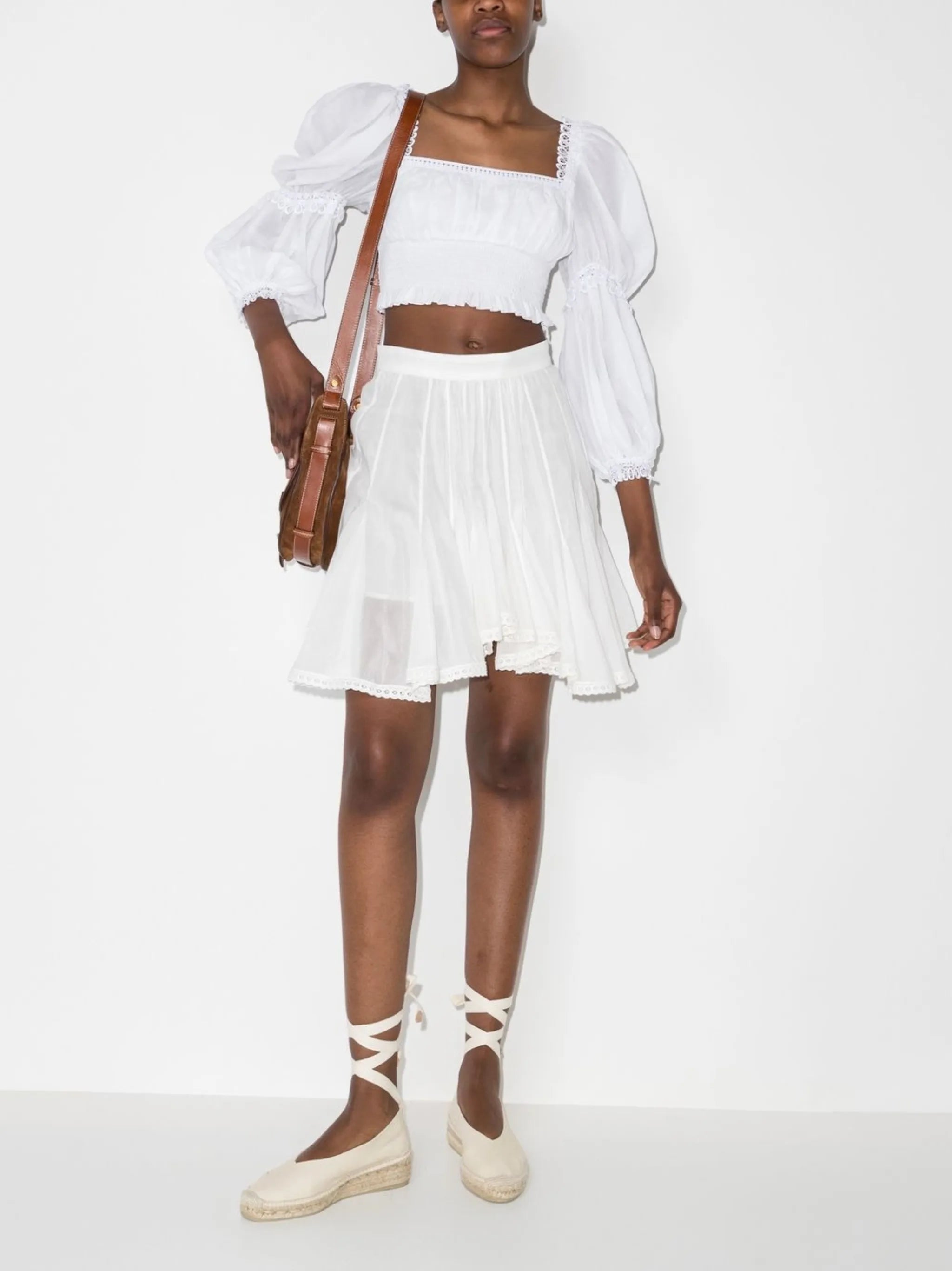Daphne puff-sleeved blouse