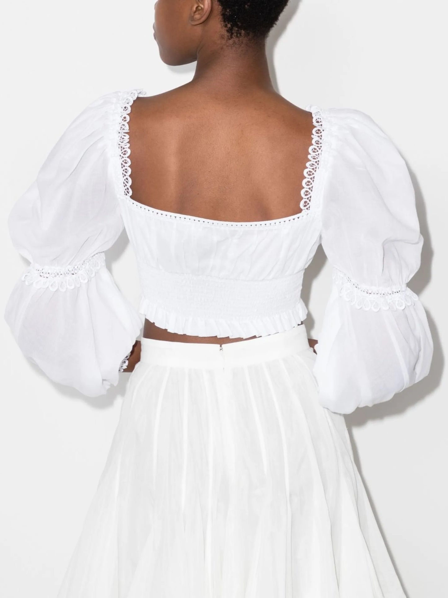 Daphne puff-sleeved blouse