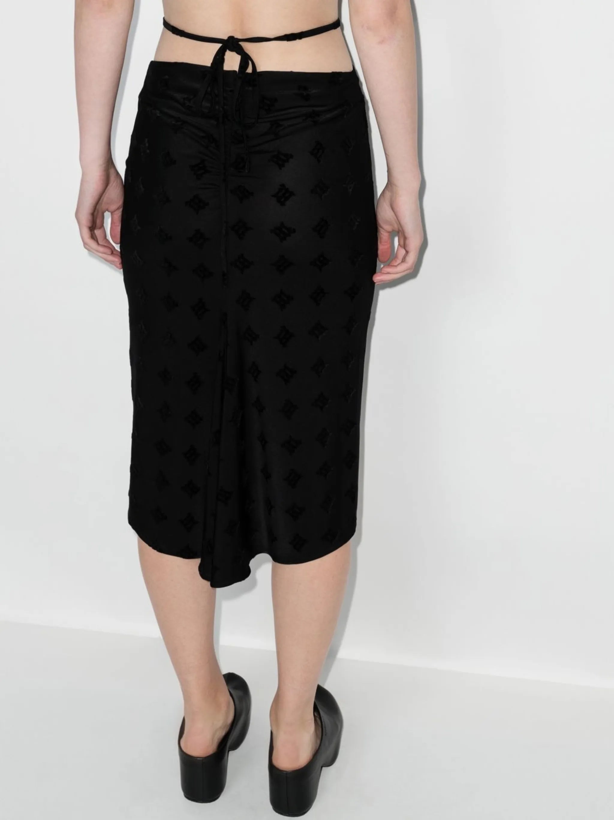 cut-out pencil skirt