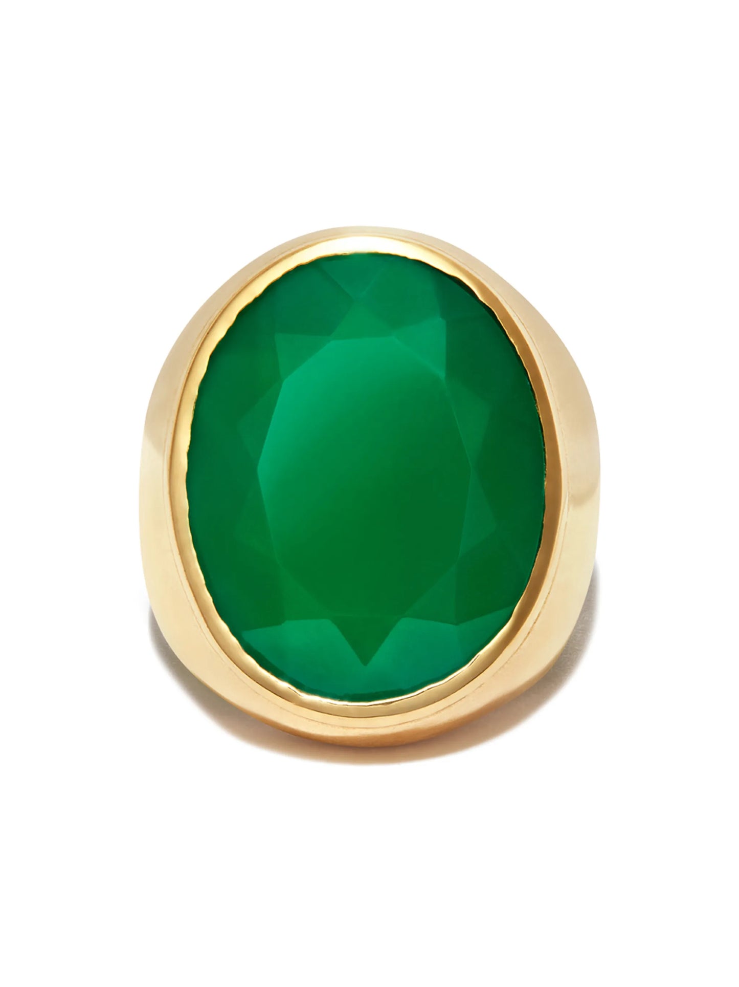 oval cabochon quartz ring