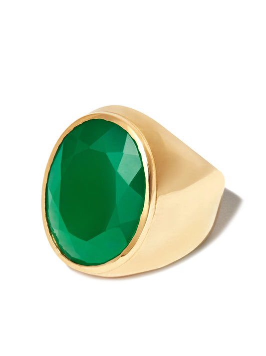 oval cabochon quartz ring