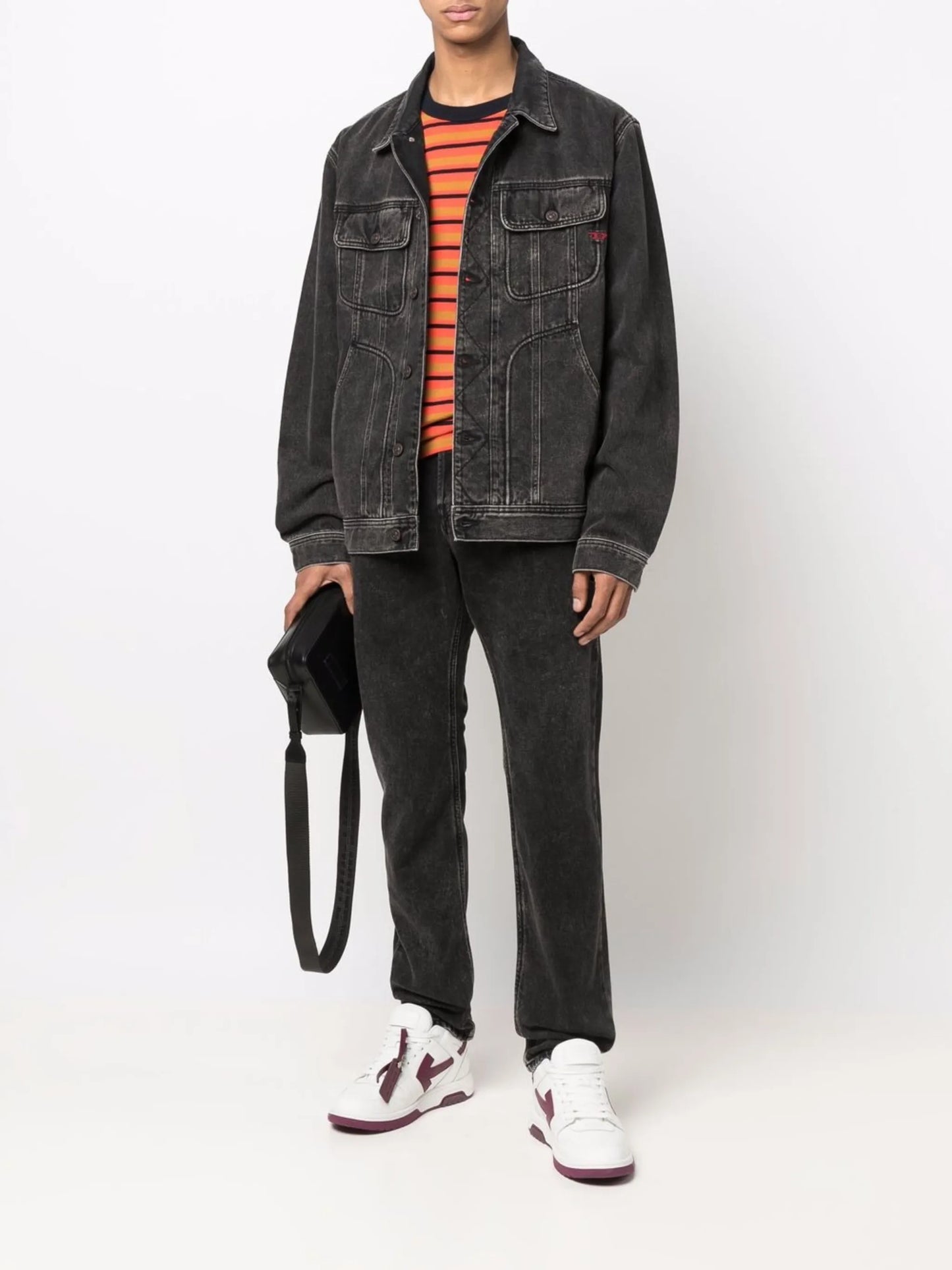 D-Riley faded-effect denim jacket