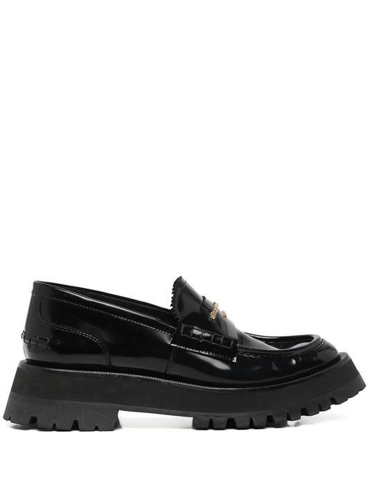 Carter lug-sole box loafers