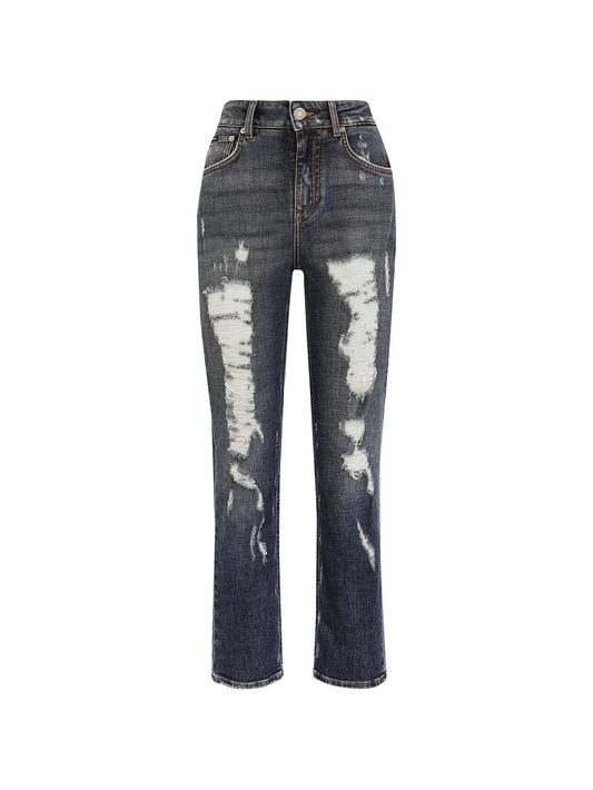 distressed boyfriend jeans